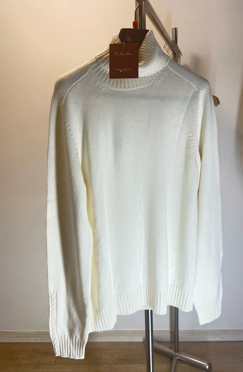 Loro Piana LORO PIANA Little cashmere sequined sweater Size M / US 6-8 / IT 42-44 - 2 Thumbnail
