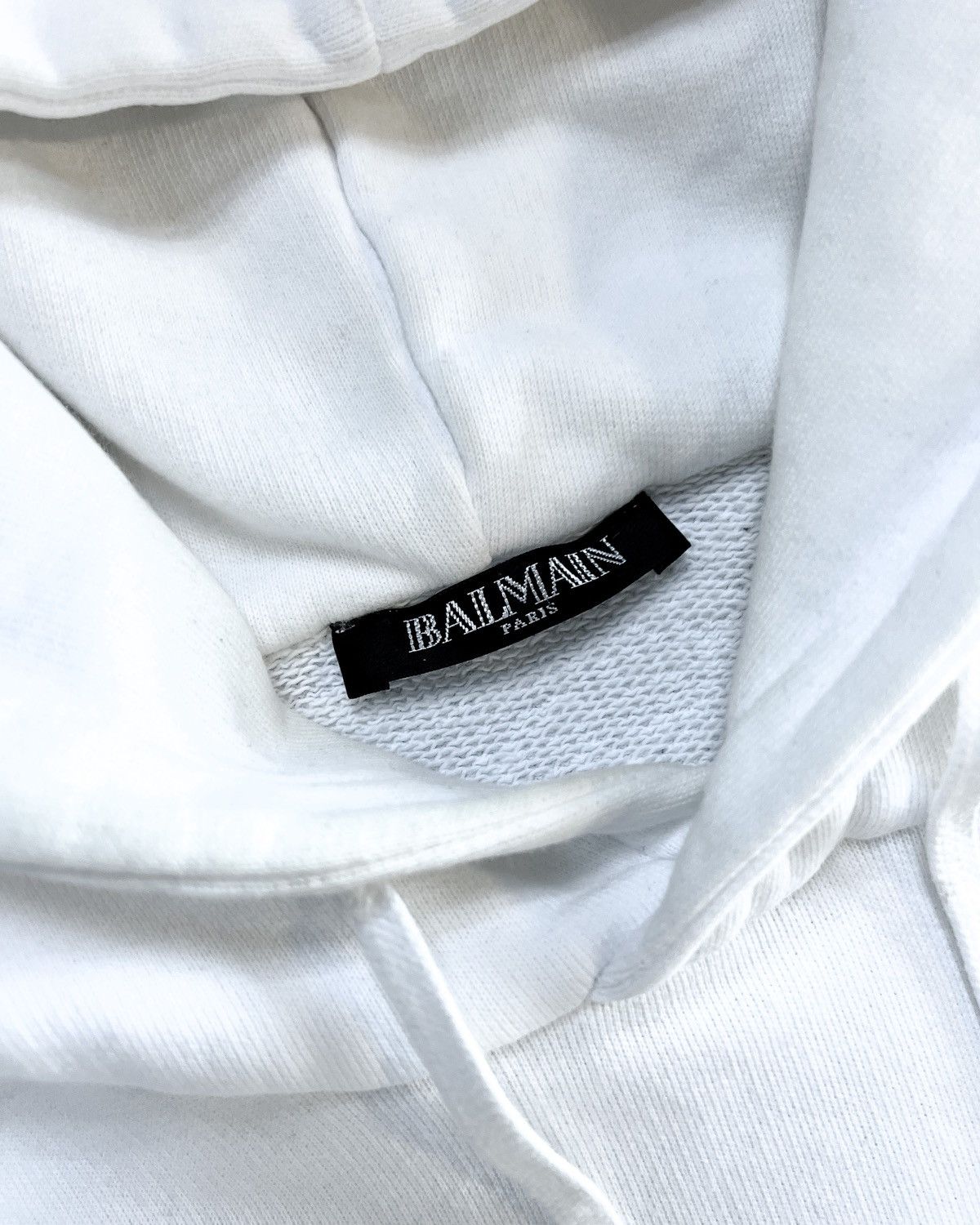 Balmain WHITE SIDE ZIP HOODIE Size US M / EU 48-50 / 2 - 5 Thumbnail