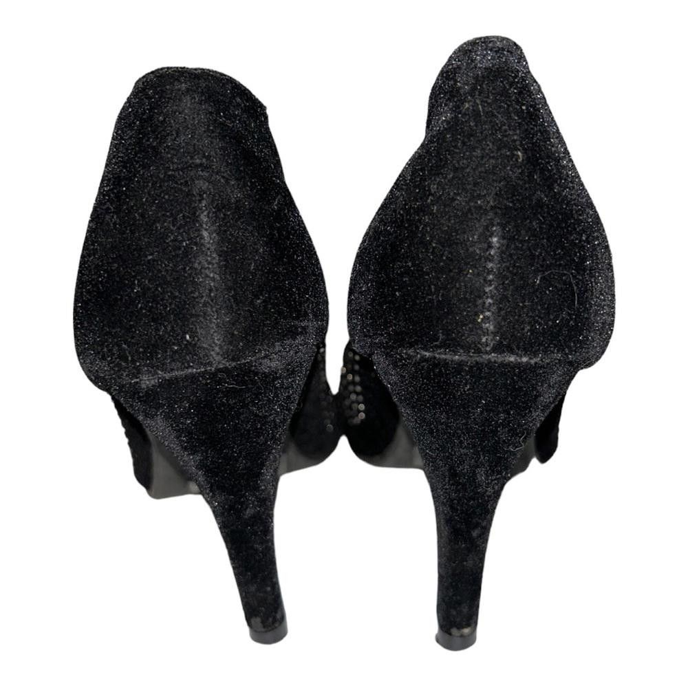Designer Faux Suede Embellished Pumps Size 8.5 Size US 8.5 / IT 38.5 - 4 Thumbnail