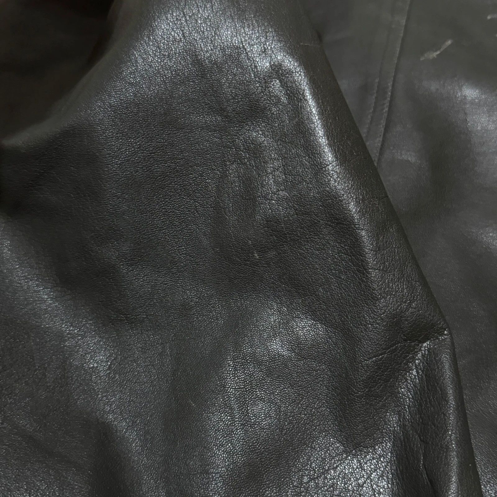 Giorgio Armani Vintage 90s Giorgio Armani high neck leather bomber jacket Size US L / EU 52-54 / 3 - 10 Thumbnail