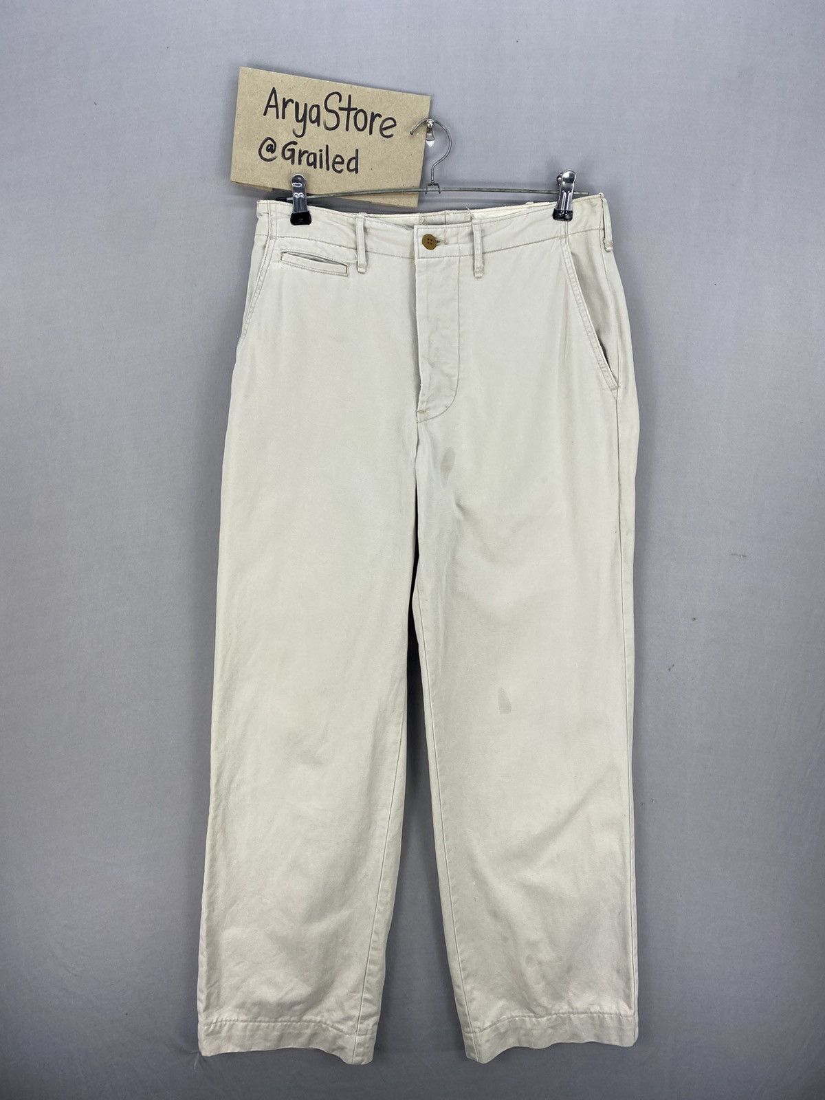 Levi's Vintage 90’s Levi’s Iconic 1970s US Army Khaki Trouser Pants Size US 30 / EU 46 - 1 Thumbnail