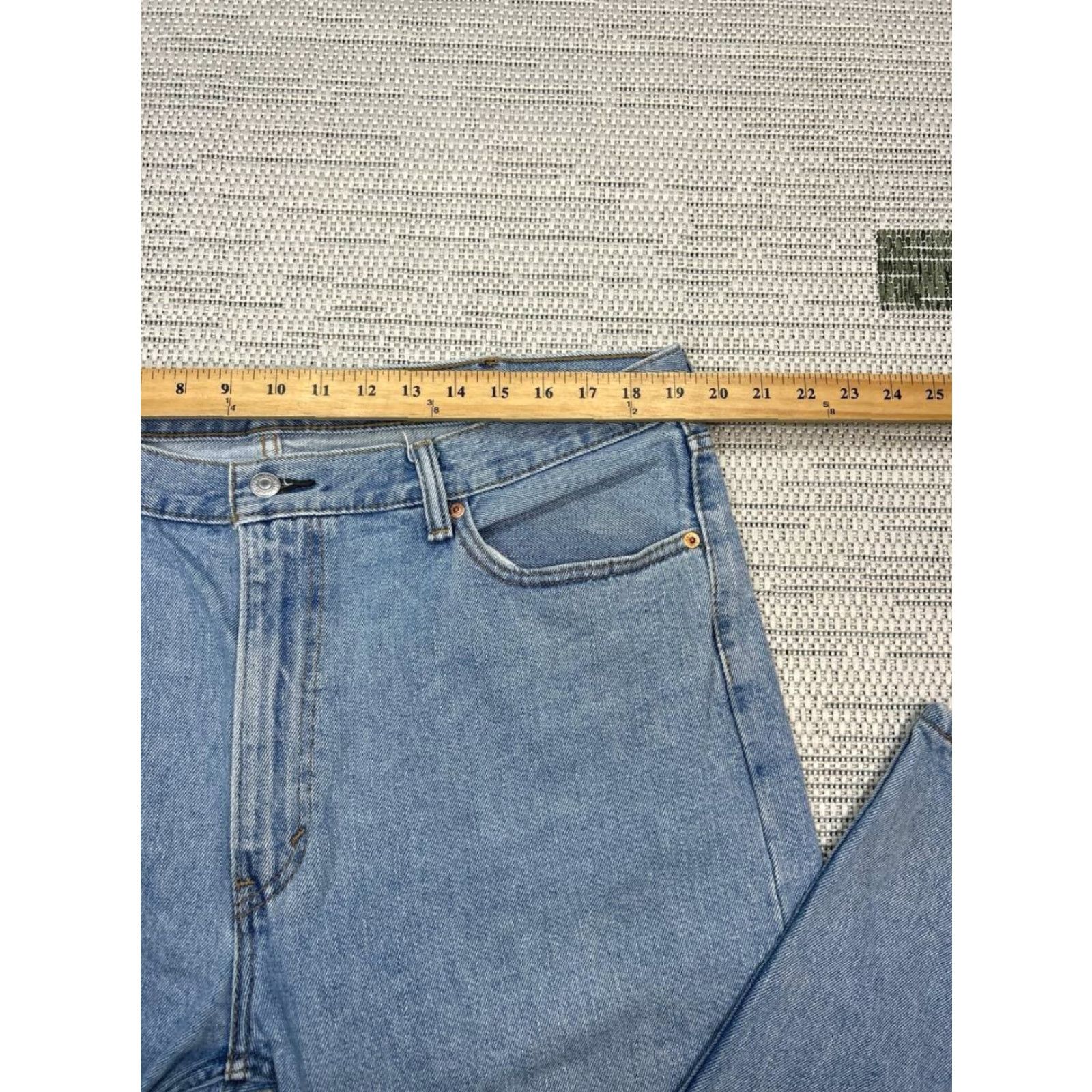 Levi's Levis 505 Jeans Mens Regular Straight Denim Blue 39x29 Cotton High Rise 40 Jeans Levi's 505 Mens Regular Straight Blue Denim Cotton High Rise 39x29 Size US 40 / EU 56 - 6 Thumbnail