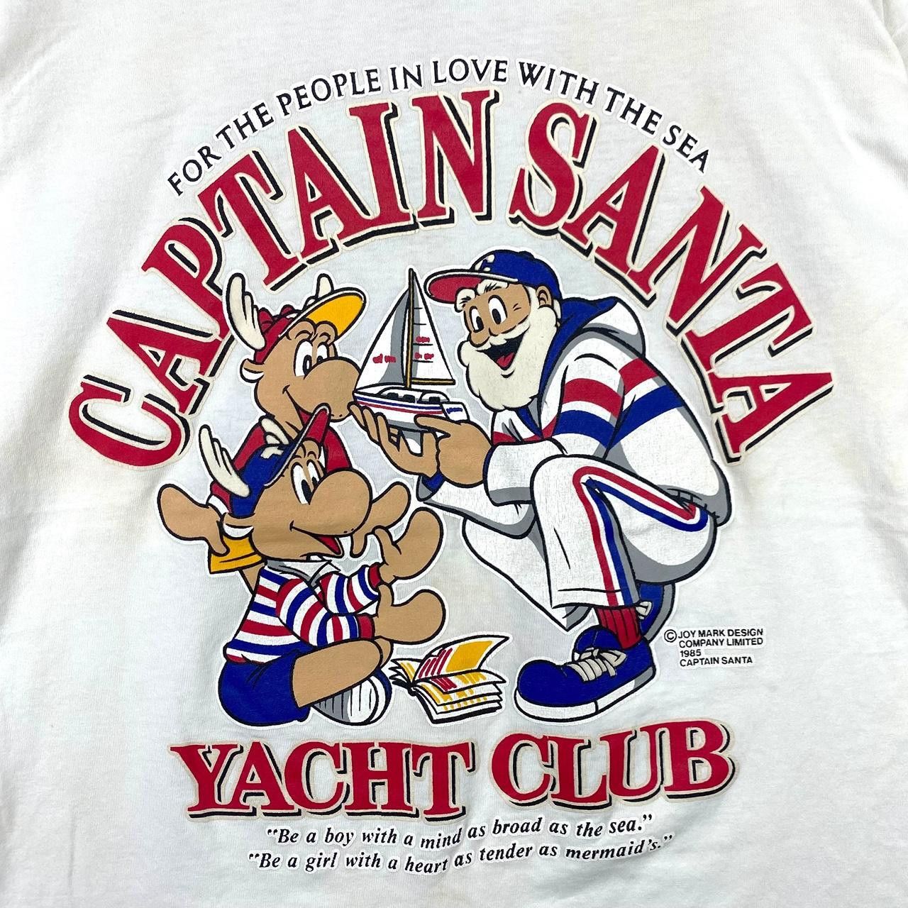 Vintage Vintage 90’ CAPTAIN SANTA ISLAND Yacht Cartoon Tee Shirt Size L / US 10 / IT 46 - 3 Thumbnail