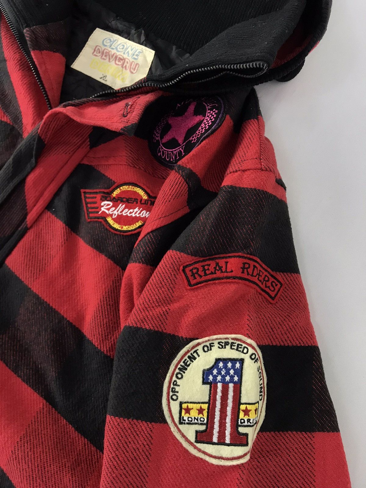 Japanese Brand Vintage Clone Devgru Striped Block Padded Jacket Size US XL / EU 56 / 4 - 5 Thumbnail