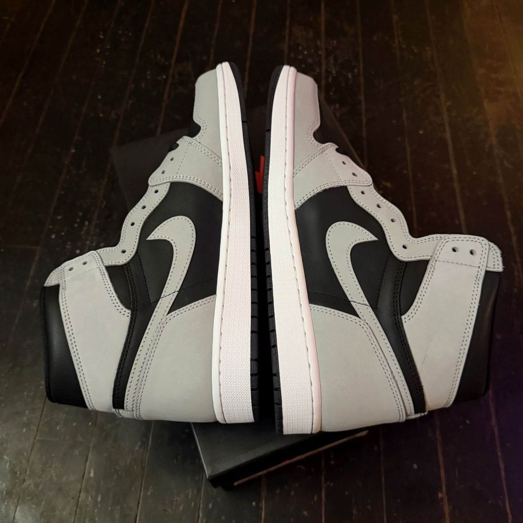 Jordan Brand Nike Air Jordan 1 Shadow 2.0 High OG Retro 555088-035 Men’s 12 Shoes Black/Light Smoke Grey/White Size US 12 / EU 45 - 7 Thumbnail