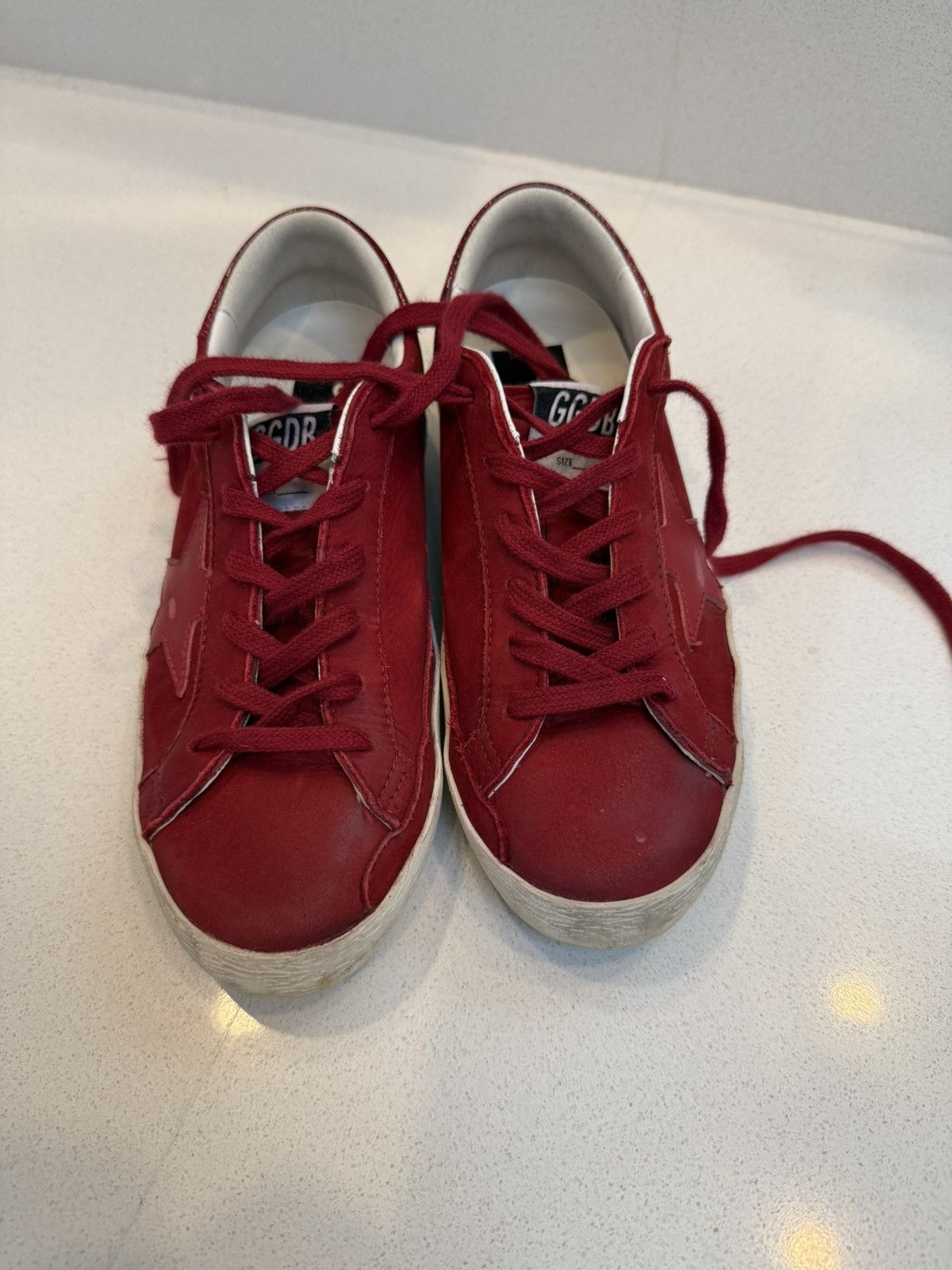 Golden Goose Limited Edition Red Superstar Size 36 Size US 6 / IT 36 - 3 Thumbnail