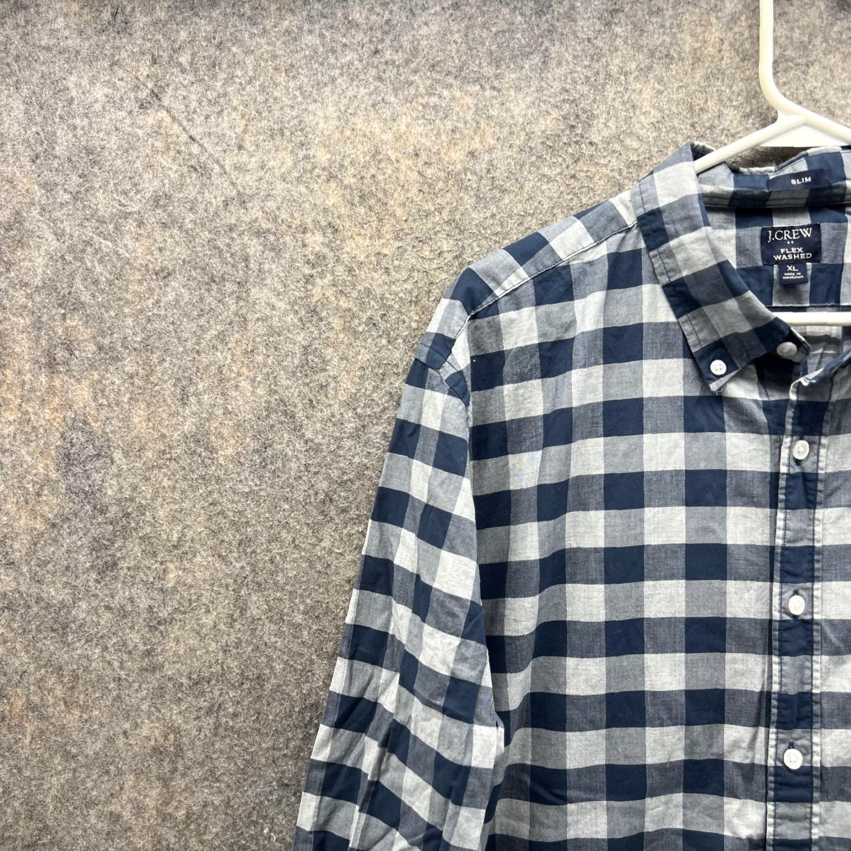 J.Crew J.CREW Shirt Men XL Blue Checkered Button-Down Slim Flex Washed Vintage Size US XL / EU 56 / 4 - 3 Thumbnail
