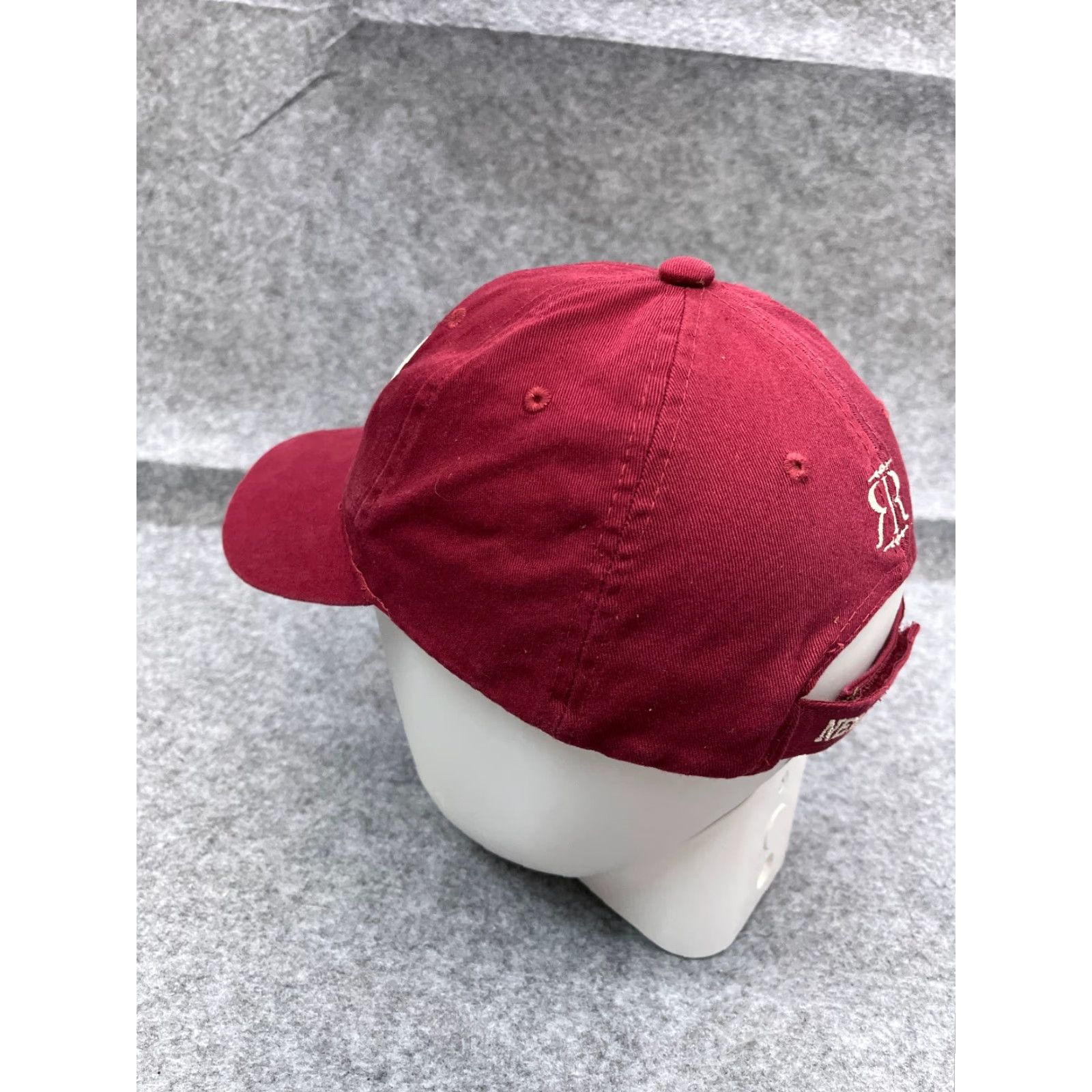 Vintage Robin Ruth Hat Cap Strap Back Adult One Size Red Cotton Embroidered Baseball Cap Size ONE SIZE - 5 Thumbnail