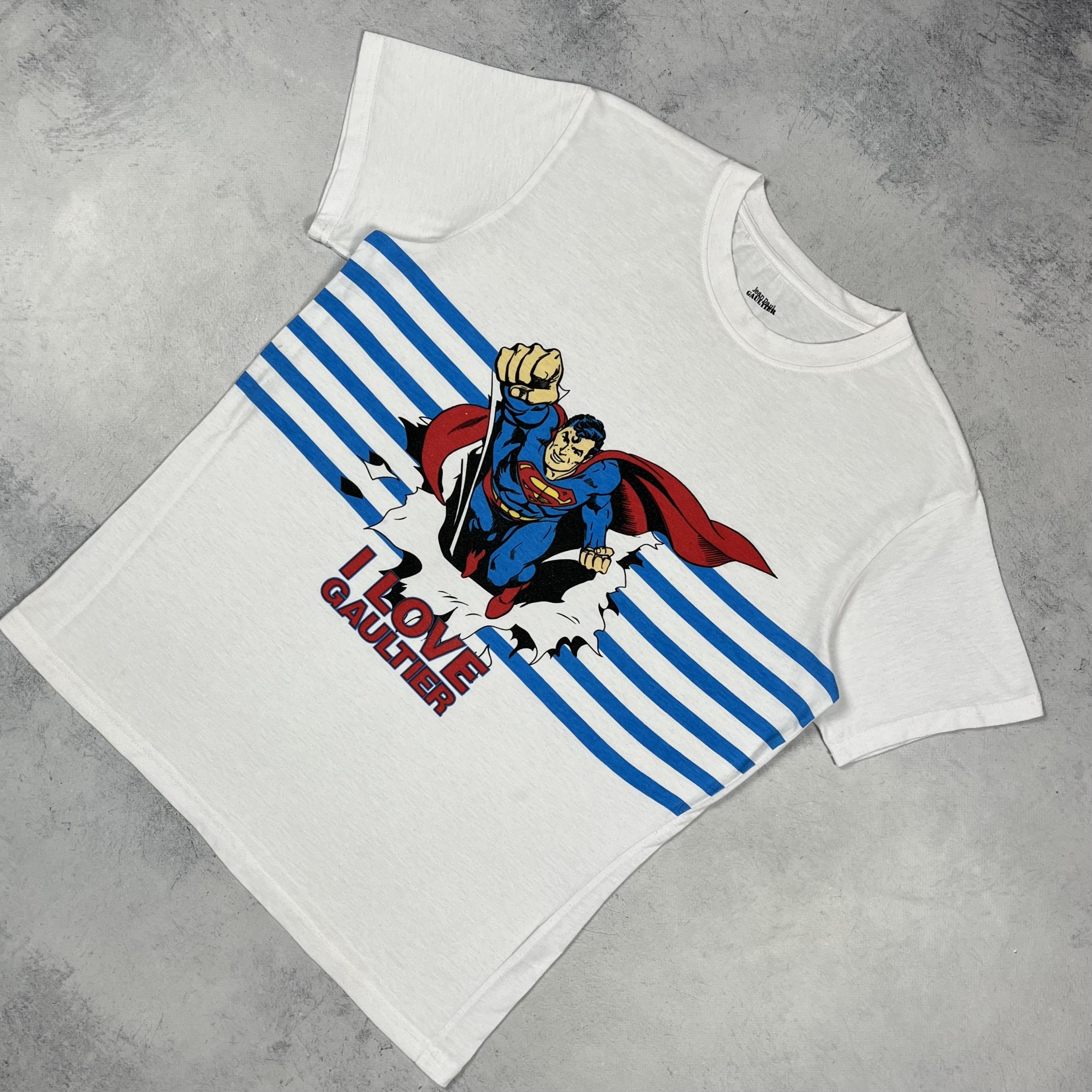 Jean Paul Gaultier Jean Paul Gaultier DC Comics Superman Big Logo T Shirt Size US M / EU 48-50 / 2 - 1 Thumbnail