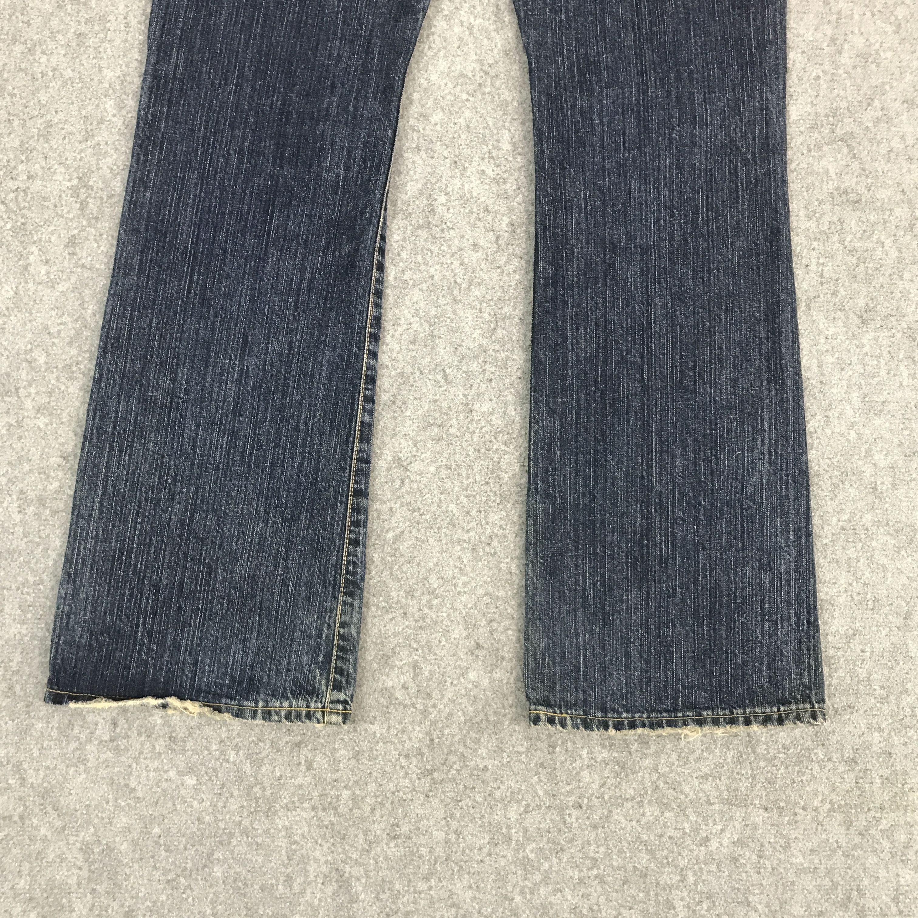 Edwin × Japanese Brand FLARE EDWIN JAPAN DISTRESSED BOOTCUT DENIM JEANS Size US 34 / EU 50 - 6 Thumbnail