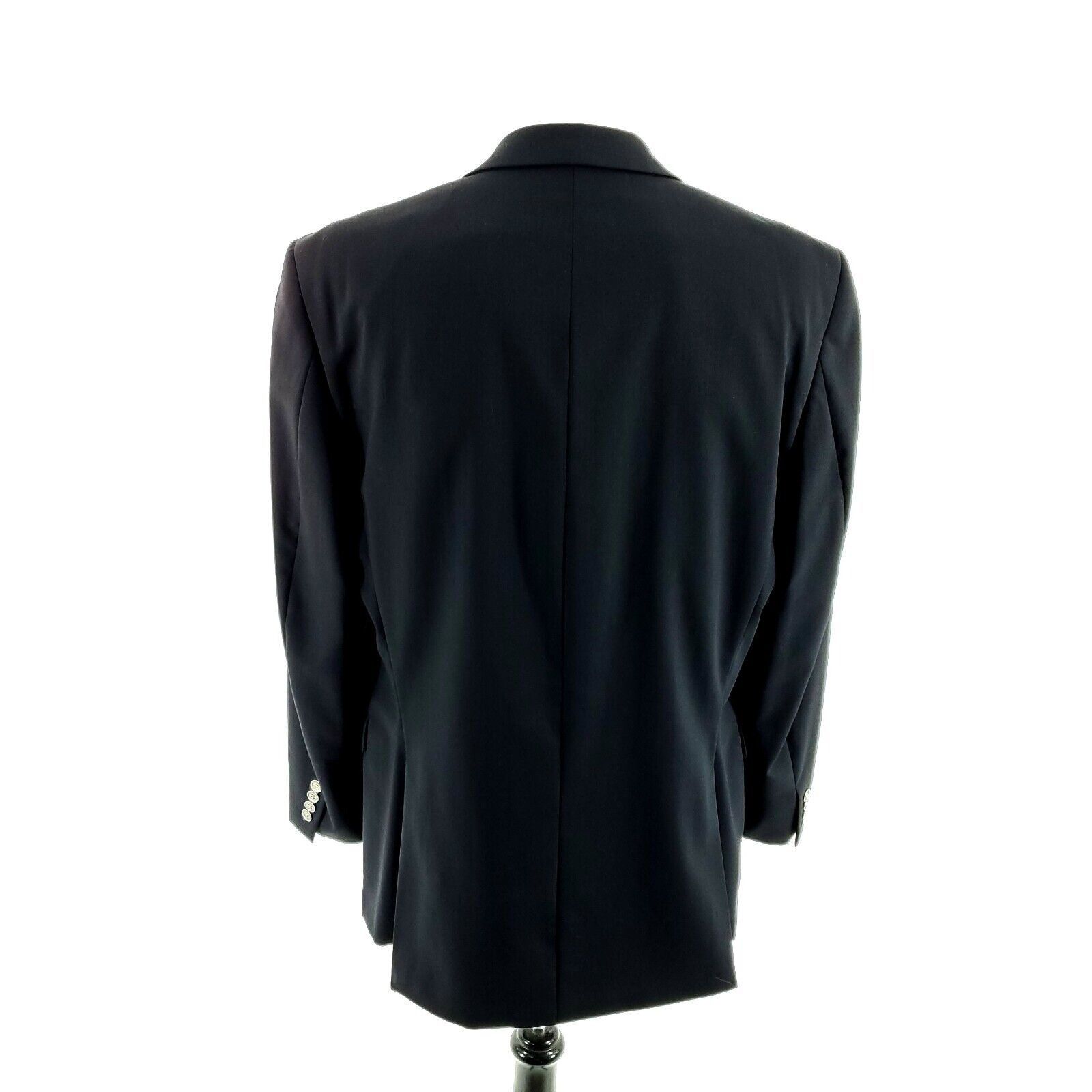 Calvin Klein Calvin Klein Wool 2 Silver Button Blazer 42L Or Slim 44L Bla Size 42L - 6 Thumbnail