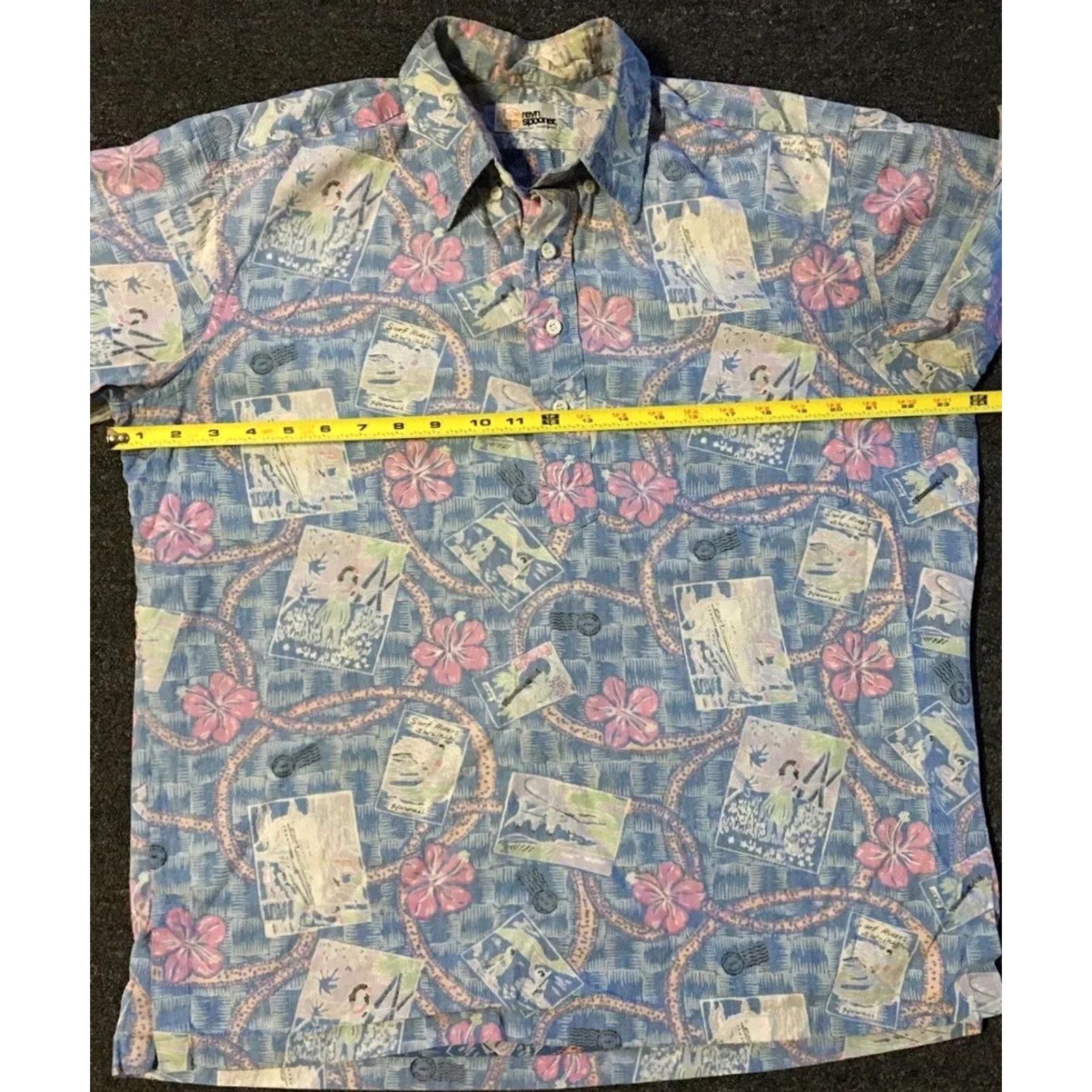 Reyn Spooner Vtg 80s Reyn Spooner Waikiki Surf Rider Hawaii Shirt M Beach Flower AOP TC 90s Size US M / EU 48-50 / 2 - 5 Thumbnail