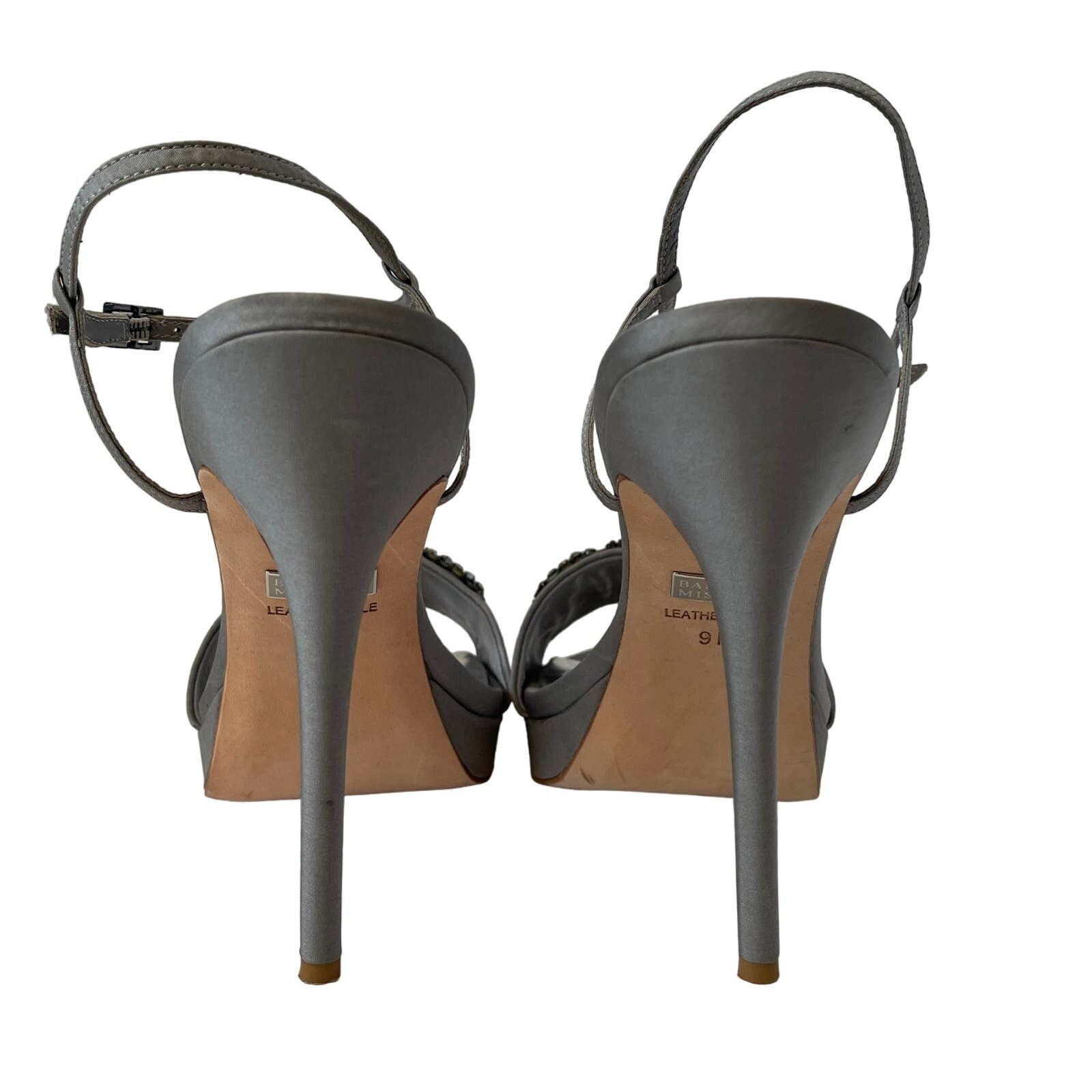 Badgley Mischka Badgley Mischka Amara Beaded T-Strap Evening Sandals Sz 9 Size US 9 / IT 39 - 2 Thumbnail