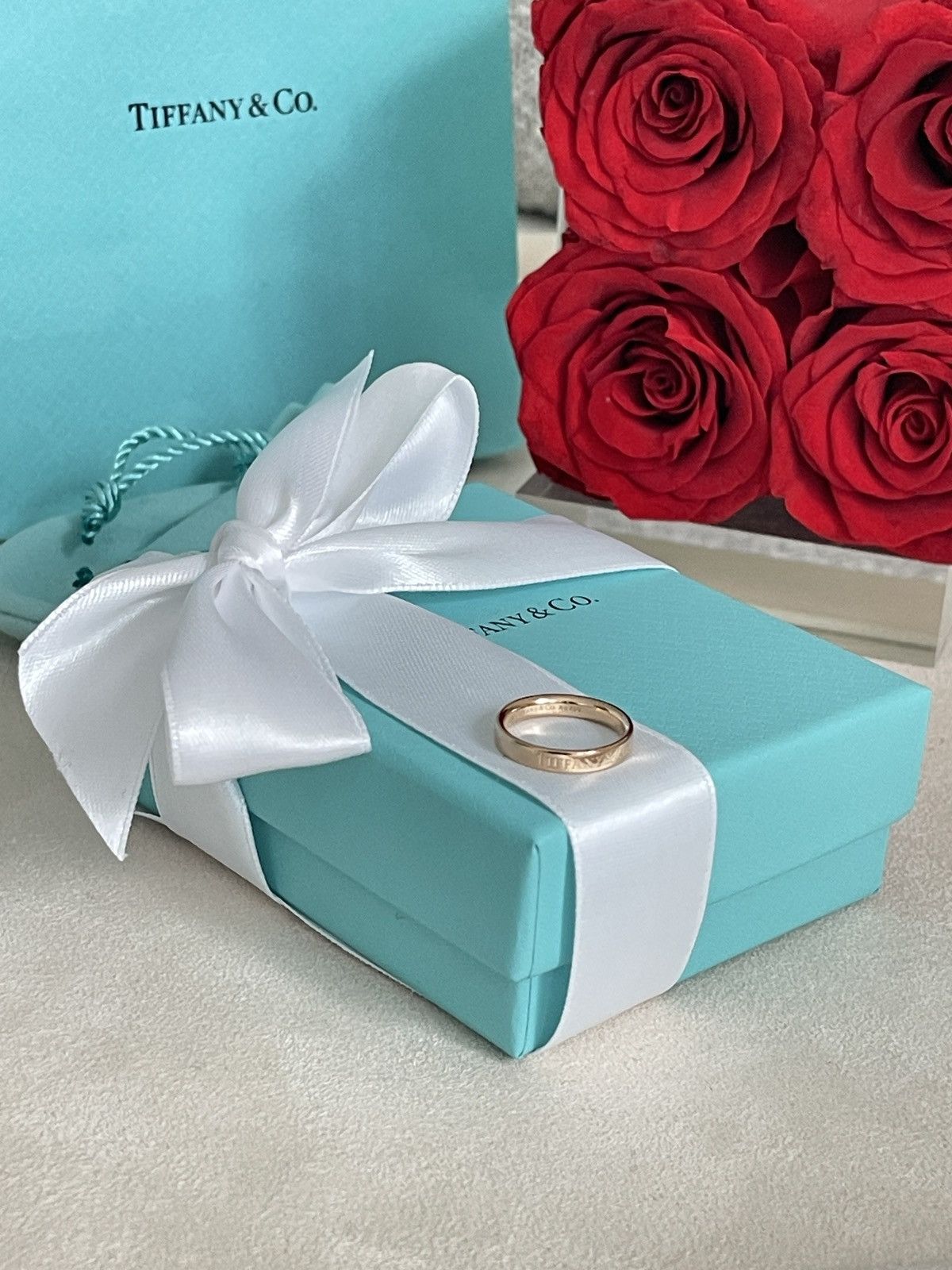 Tiffany & Co. Tiffany & Co. Band Ring in Rose Gold 18K size 4.5 NEW $1400 Size ONE SIZE - 1 Thumbnail