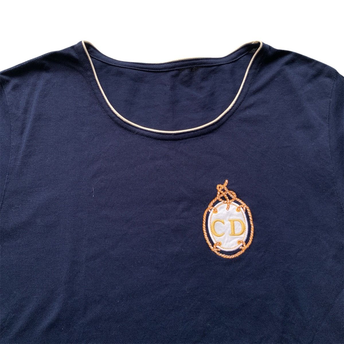 Vintage Vintage Christian Dior Sport Embroidery Logo Tshirt Size US L / EU 52-54 / 3 - 2 Thumbnail