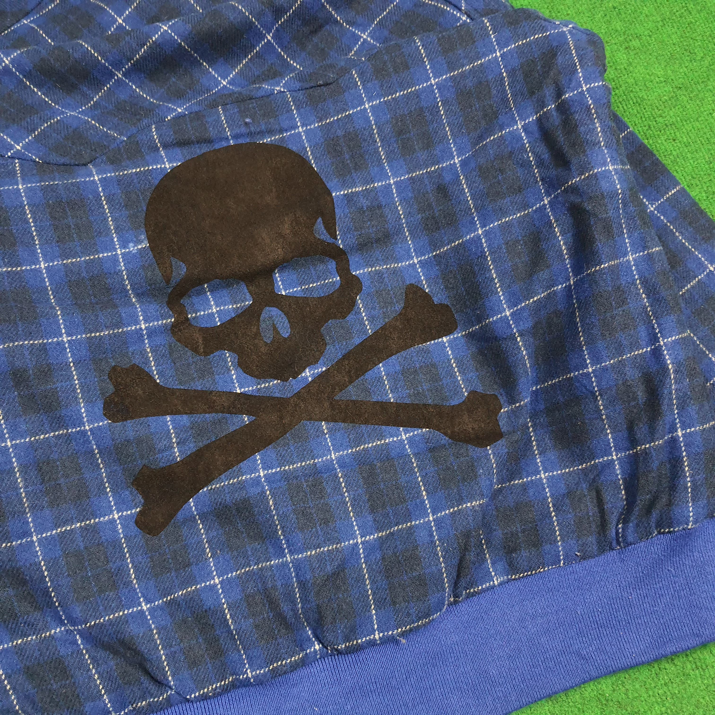 Descente Vintage 90s Descente Reversible Flannel Custom Skull C281N4 Size US M / EU 48-50 / 2 - 6 Thumbnail