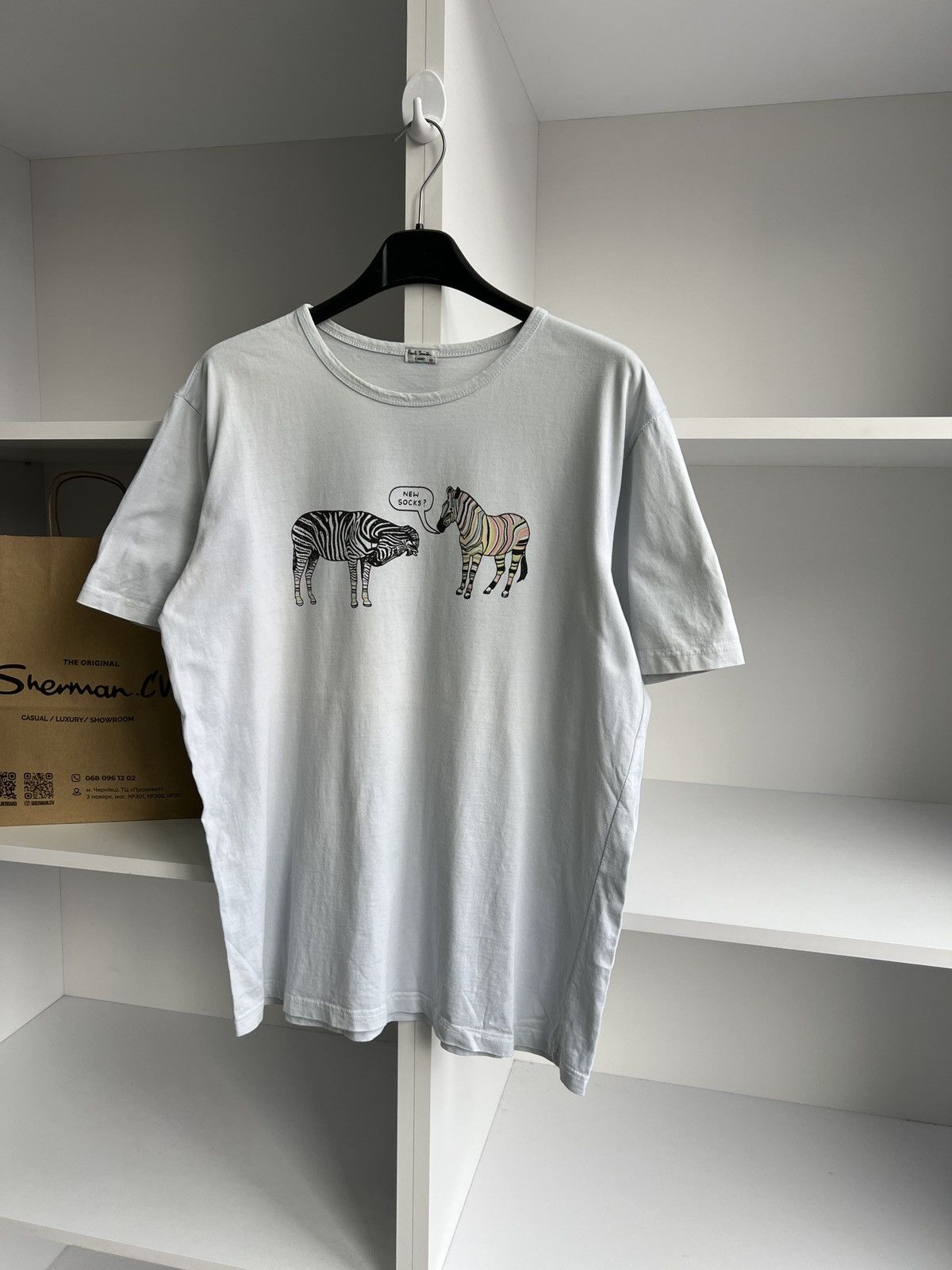 Paul Smith × Vintage Vintage Paul Smith Tee Size US XXL / EU 58 / 5 - 4 Thumbnail