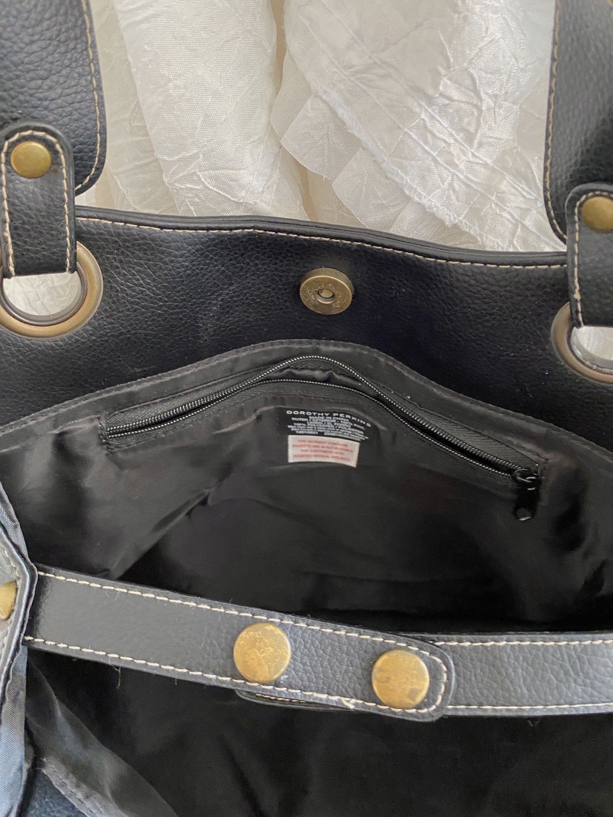 Vintage Vintage leatherette black tote shoulder bag Size ONE SIZE - 6 Thumbnail