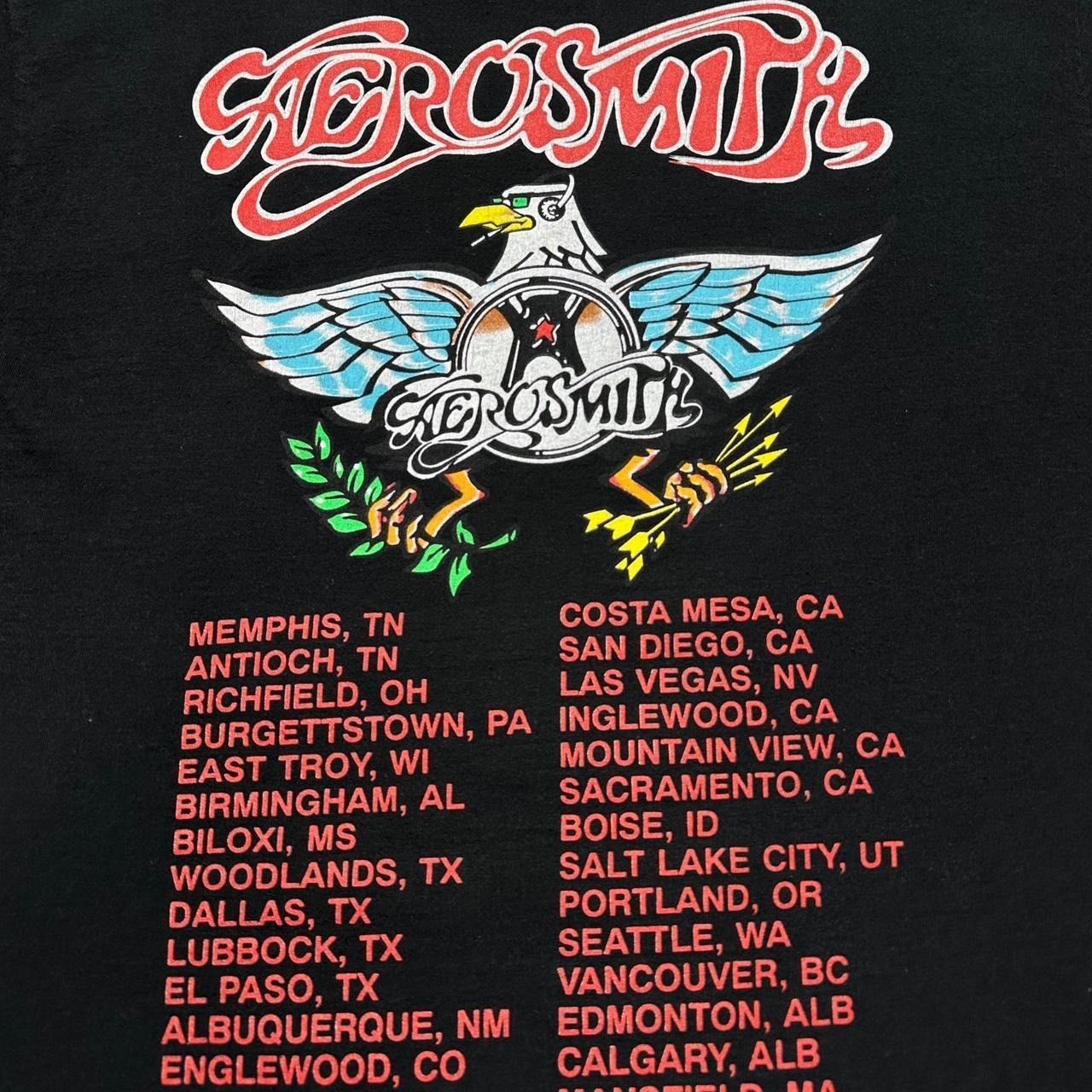 Band Tees × Giant × Vintage Vintage Aerosmith Aero Force One Band Shirt Size US L / EU 52-54 / 3 - 6 Thumbnail