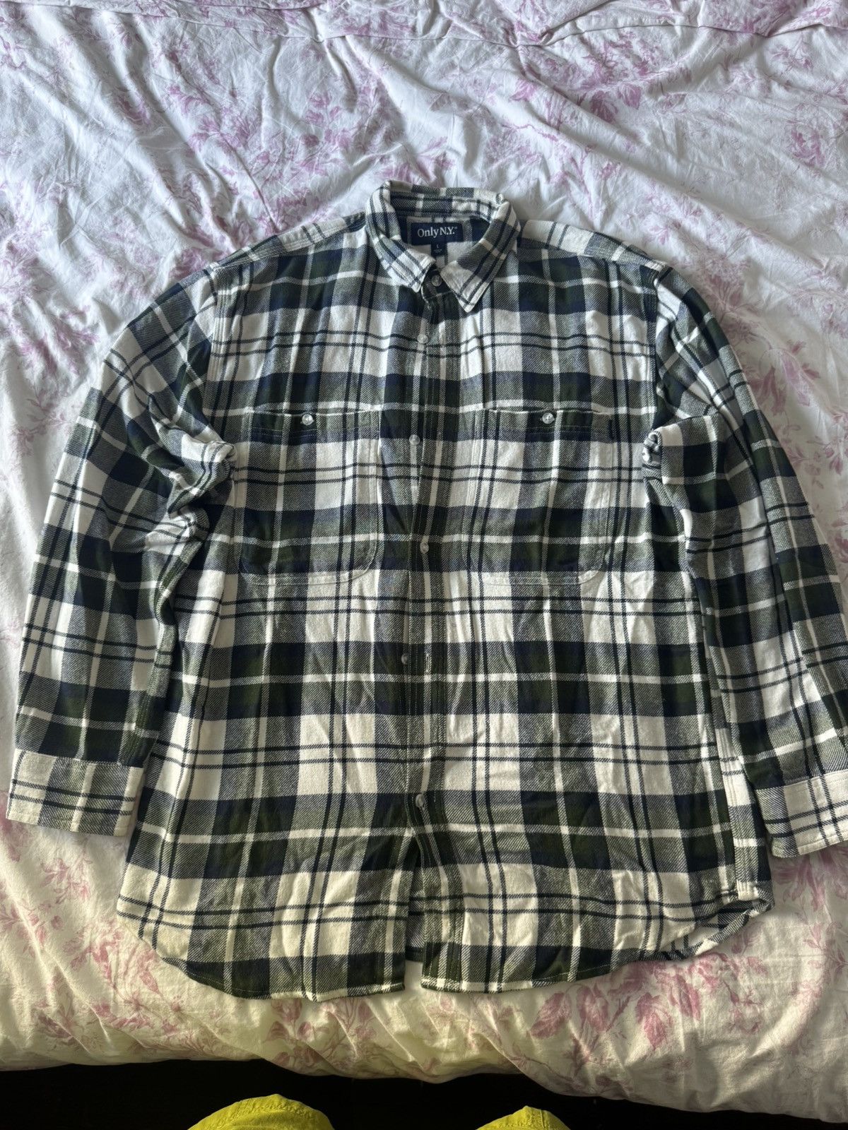 Only NY Oversized Pocket Plaid Shirt Size US L / EU 52-54 / 3 - 1 Thumbnail
