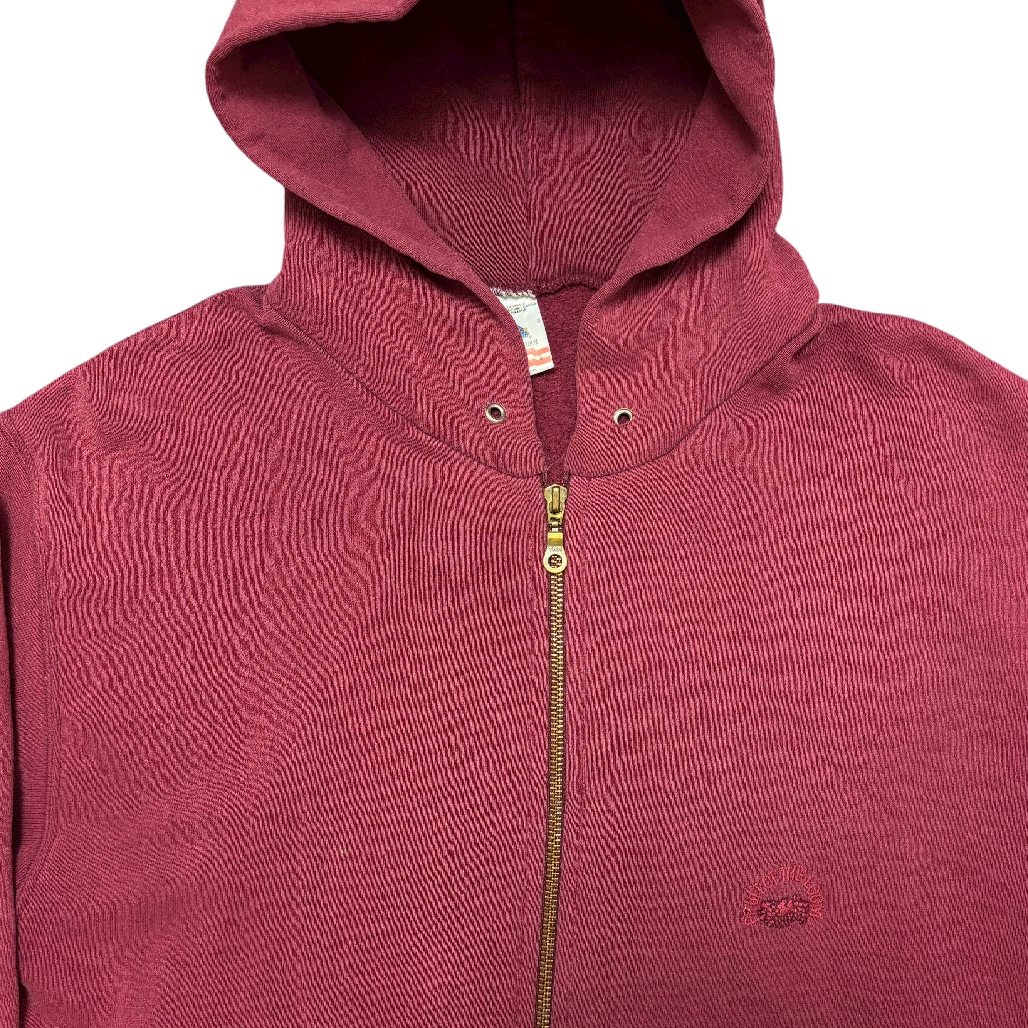 Fruit Of The Loom Vintage Blank Hoodie 90s Fruit Of The Loom Made In Usa Size US L / EU 52-54 / 3 - 4 Thumbnail