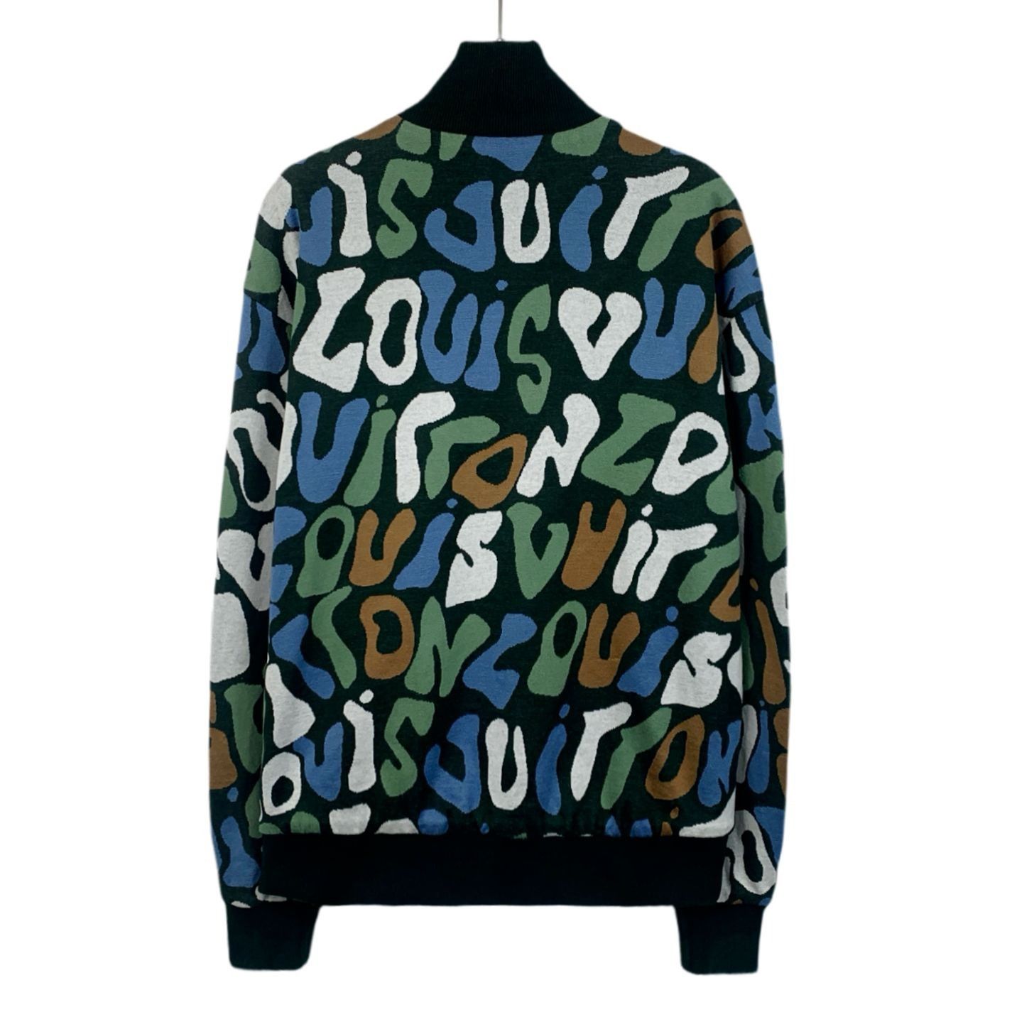 Louis Vuitton Louis Vuitton Multicolor Graphic Knit Zip-Up Jacket Size L / US 10 / IT 46 - 2 Thumbnail