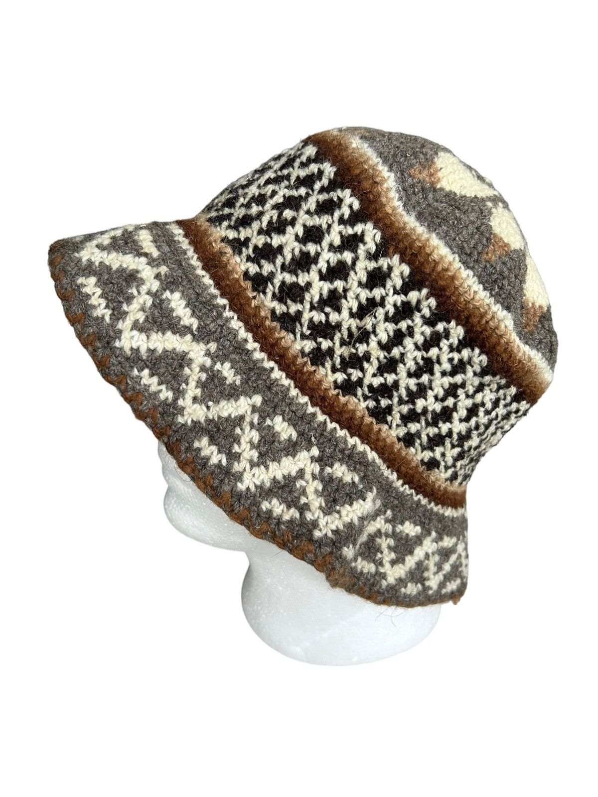 Japanese Brand × Kapital × Vintage Crochet Knitted Handmade Bucket Hats Size ONE SIZE - 5 Thumbnail