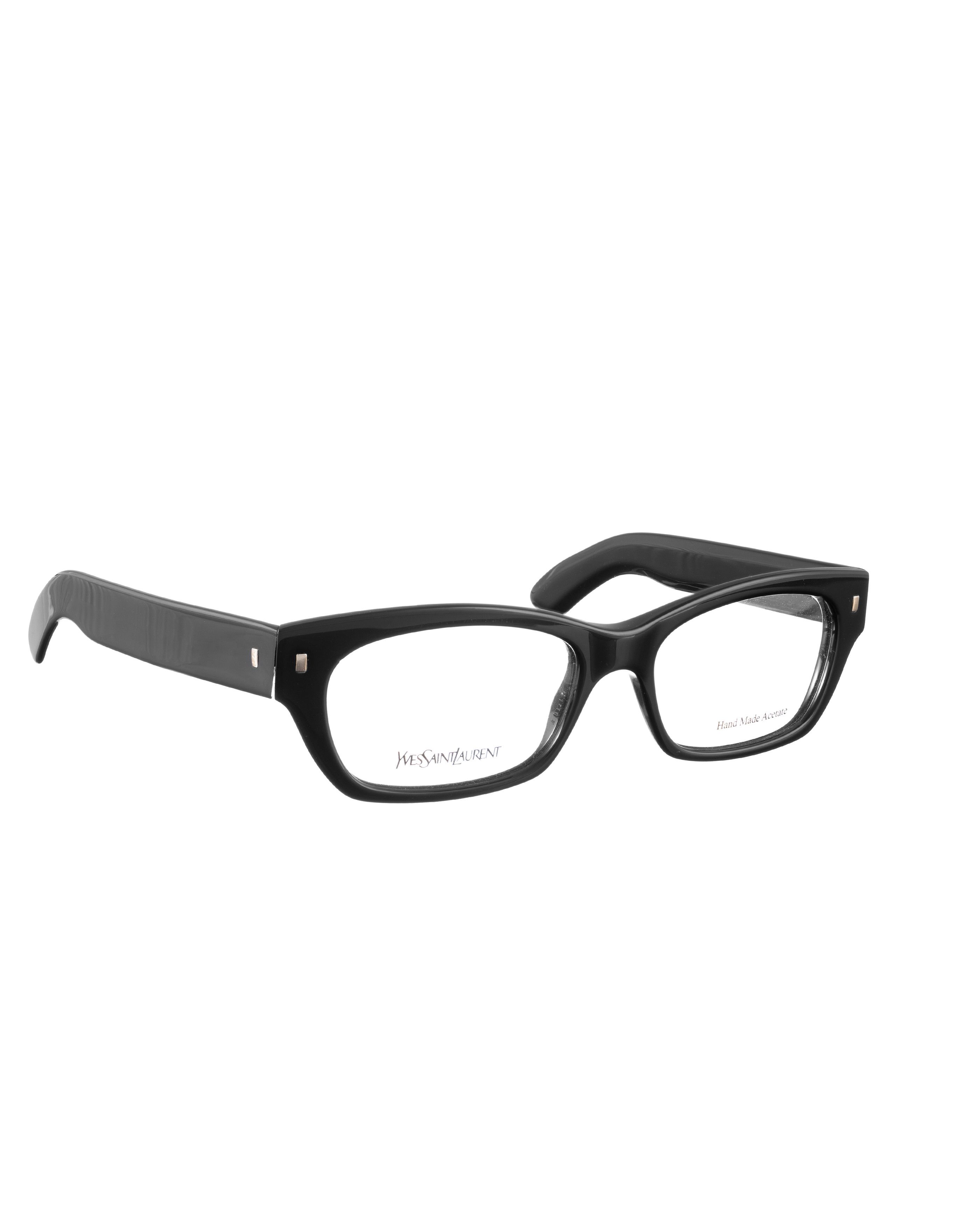 Yves Saint Laurent Yves Saint Laurent 00s Black Cat Eye Nerdy Glasses Size ONE SIZE - 3 Thumbnail