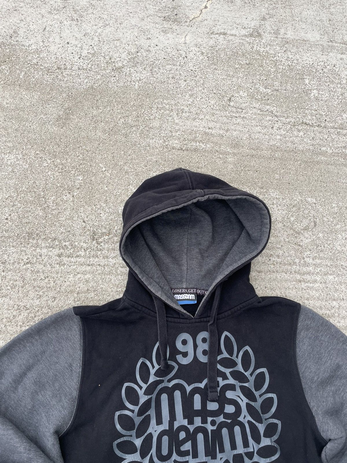 Vintage Mass denims hoodie Size US S / EU 44-46 / 1 - 9 Thumbnail