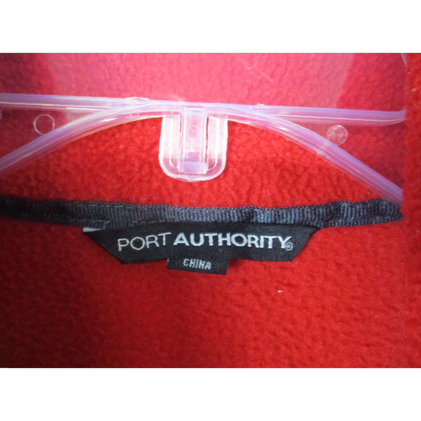 Port Authority Port Authority Jacket Mens Large Red Fleece Full Zip Buc-ee's Logo Embroidered Size US L / EU 52-54 / 3 - 3 Thumbnail