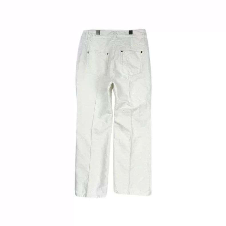 Louis Vuitton Louis Vuitton White Full Logo Zipper Leather Label Pants 25 Size US 40 / EU 56 - 2 Thumbnail