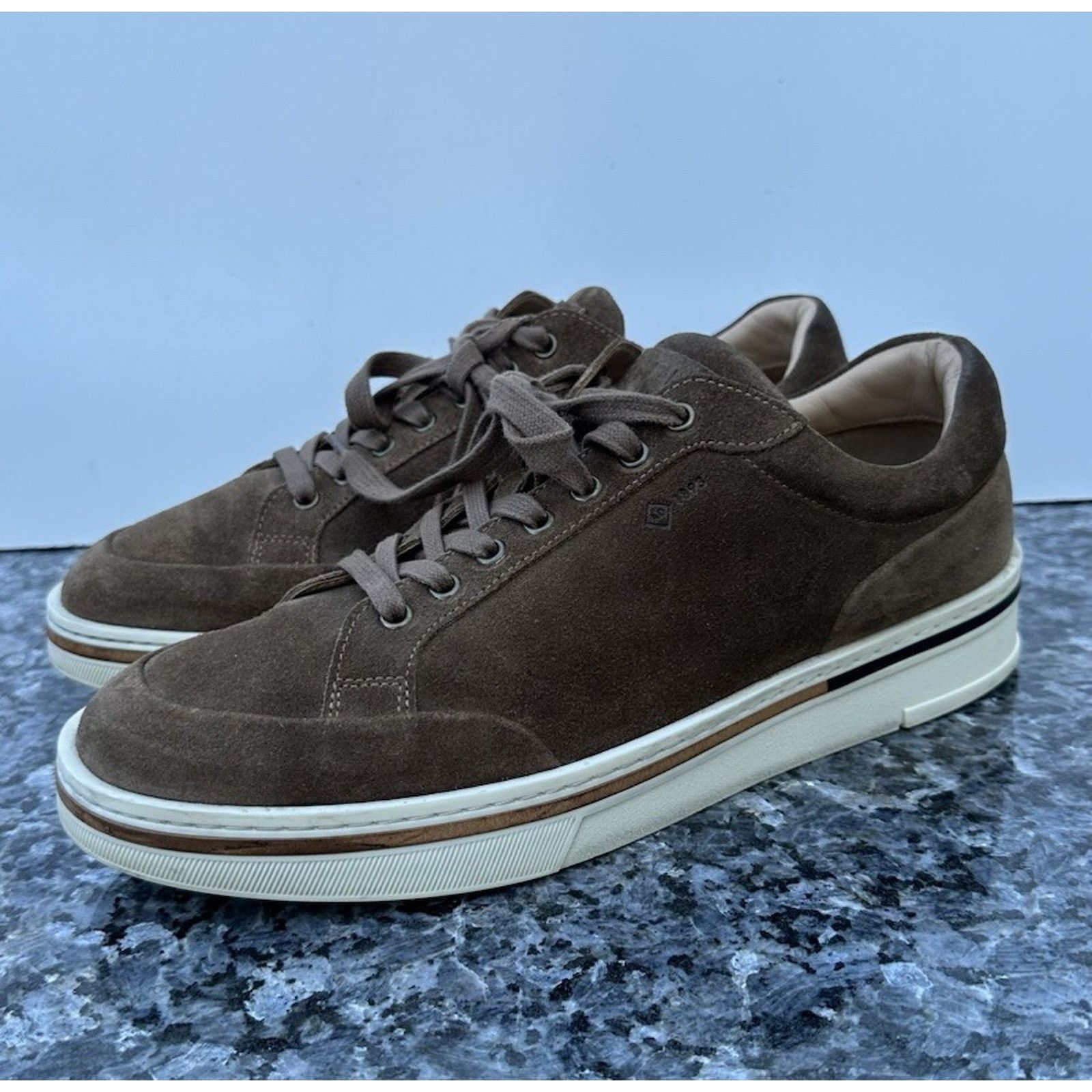 Alfred Dunhill Dunhill Metropolitan Suede Sneakers Brown Men’s Size EU 41 Size US 8 / EU 41 - 2 Thumbnail