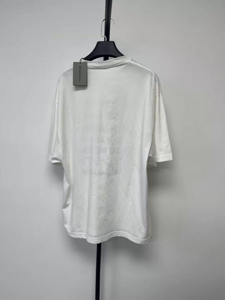Balenciaga Balenciaga Letter Printed Round Neck Pullover Short Sleeve Size US XS / EU 42 / 0 - 2 Thumbnail