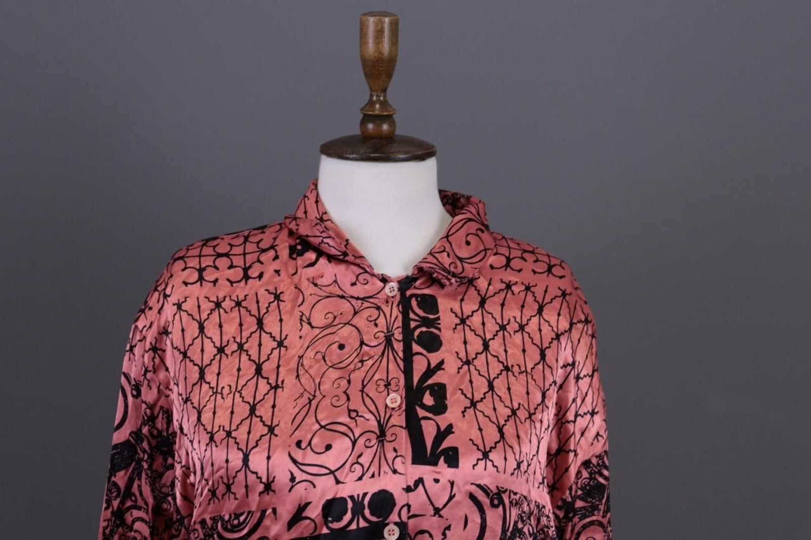 Christian Dior Monsieur Mondi Pink Viscose Long Sleeve Tunic Shirt Size 40 Size M / US 6-8 / IT 42-44 - 5 Thumbnail