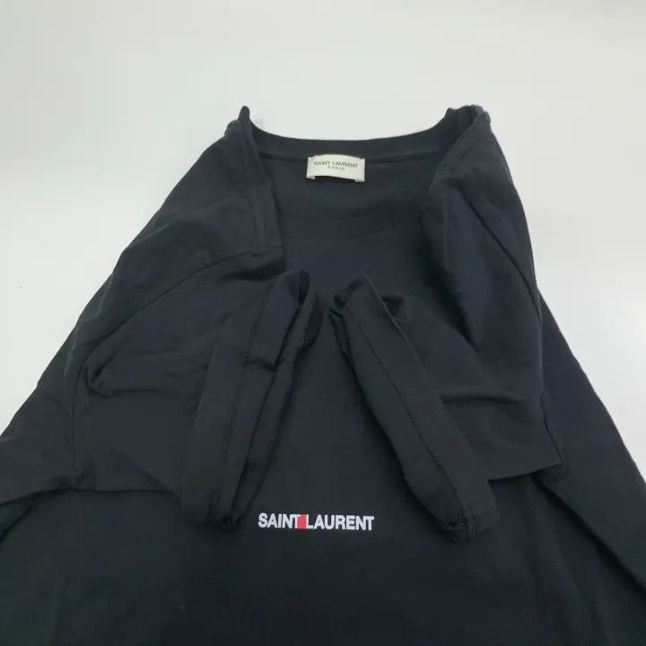 Saint Laurent Paris Saint Laurent Logo Print Short Sleeve T-Shirt-2507 Size US XS / EU 42 / 0 - 5 Thumbnail
