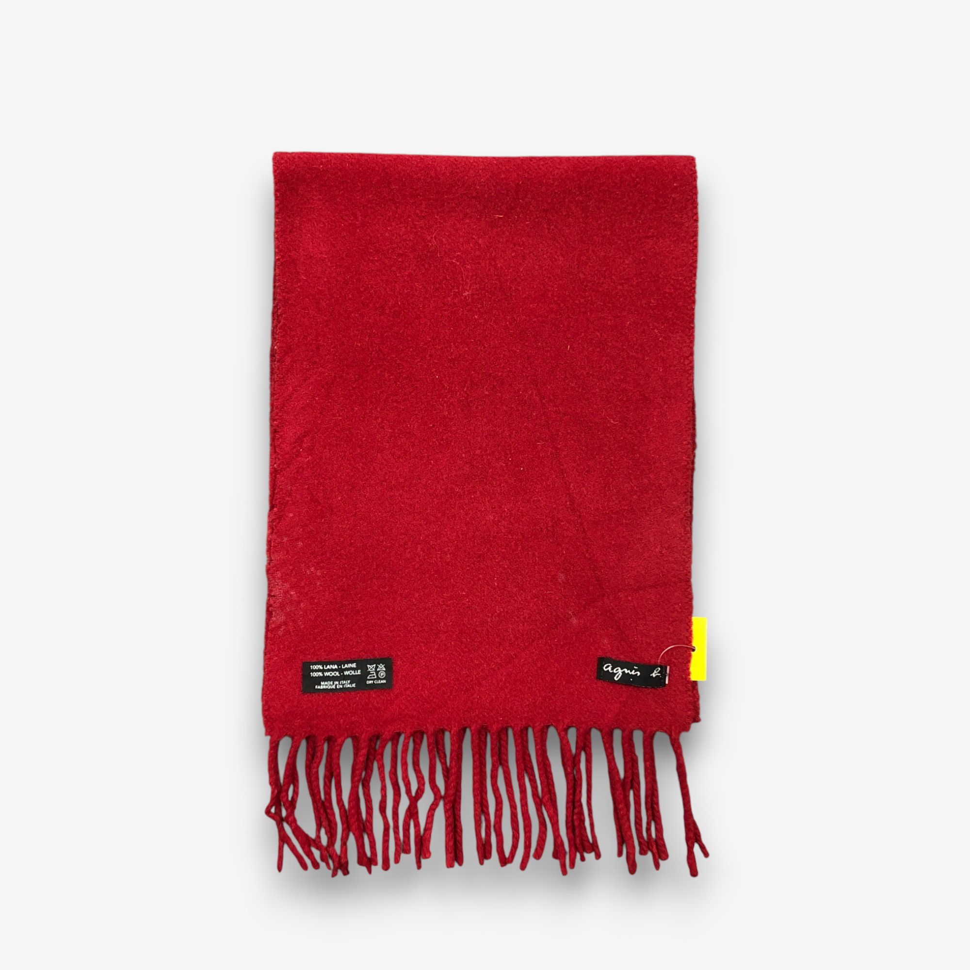 agnes b. Vintage Agnes B Scarf Muffler Fringe Wool Winter Scarves Size ONE SIZE - 2 Thumbnail