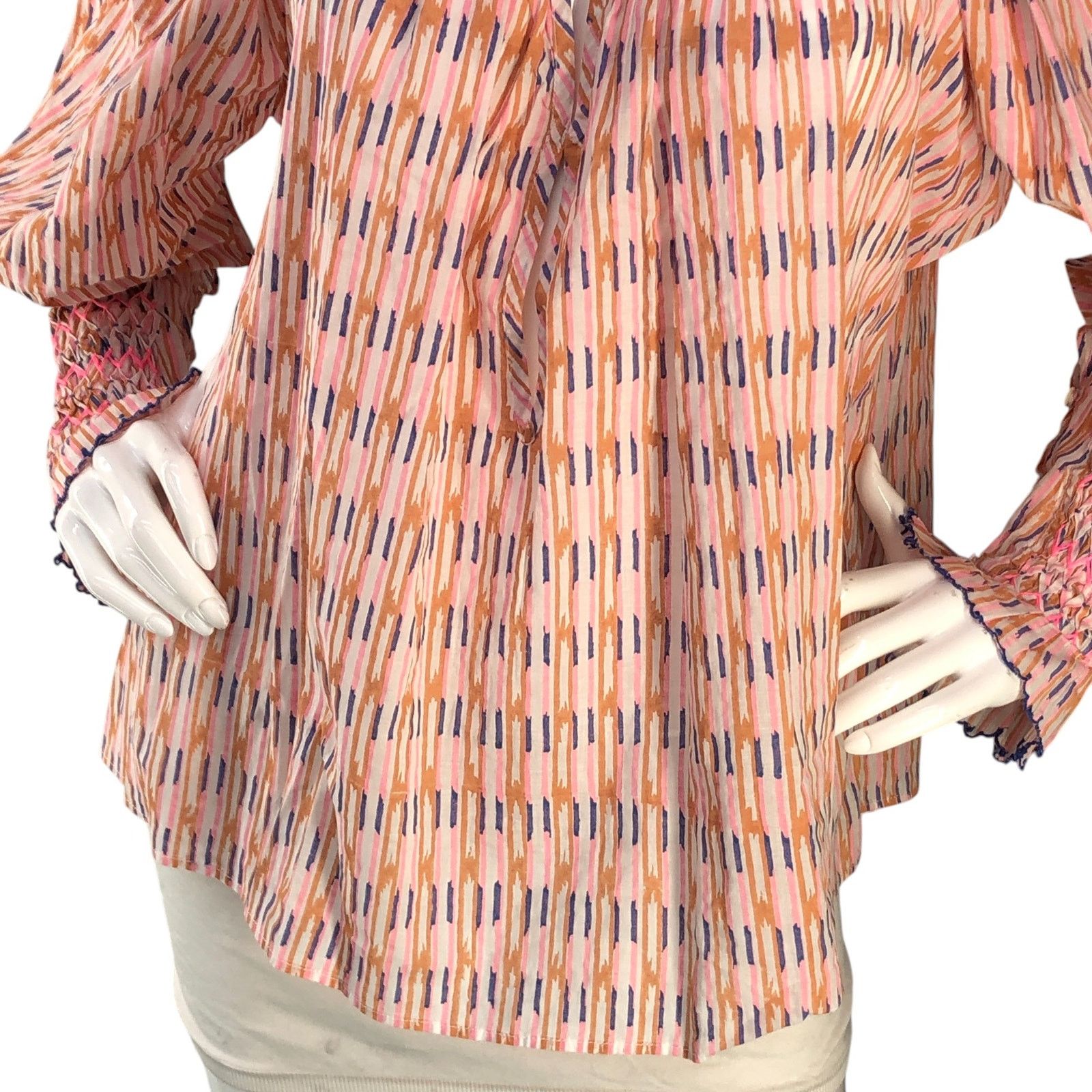 Other Thierry Colson Size XS Top Valeska Blouse Smocked Sleeve Size XS / US 0-2 / IT 36-38 - 3 Thumbnail
