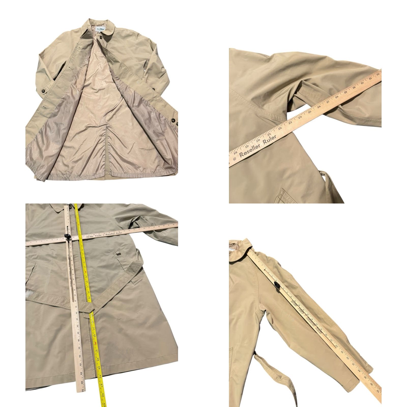Vintage VINTAGE L.L. BEAN Women’s GORE-TEX Trench Coat Rain Jacket Khaki Tan PL Petite L Jacket Women Size L / US 10 / IT 46 - 9 Thumbnail