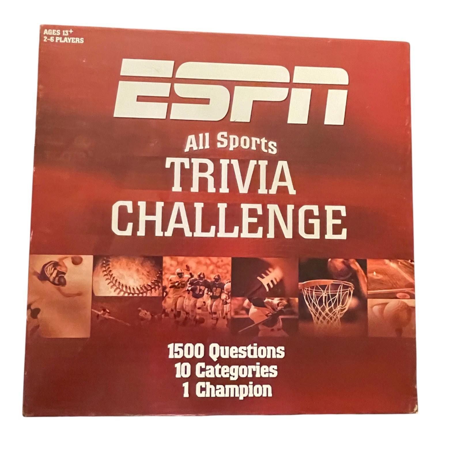 Other ESPN All Sports Trivia Challenge Game Complete 2-6 Players Size ONE SIZE - 1 Thumbnail