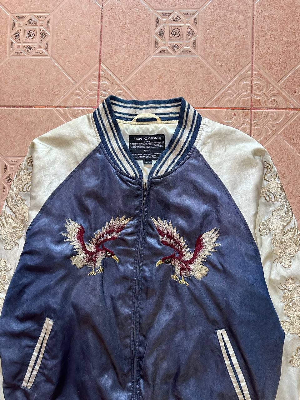 Japanese Brand × Vintage Vtg Ten Carat (West-Pac Tour) Embroidered Rayon Jacket Size US M / EU 48-50 / 2 - 16 Thumbnail