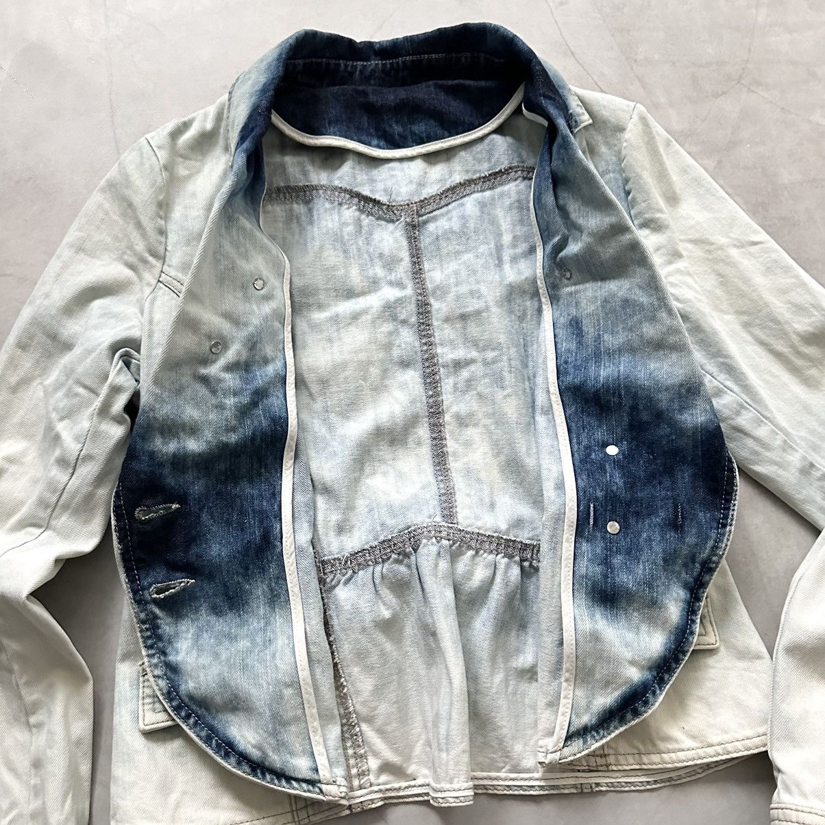 Hysteric Glamour × Undercover 00s Napoleon Military Jacket Faded Tie Dye PPFM Balmain Vibe Size M / US 6-8 / IT 42-44 - 9 Thumbnail