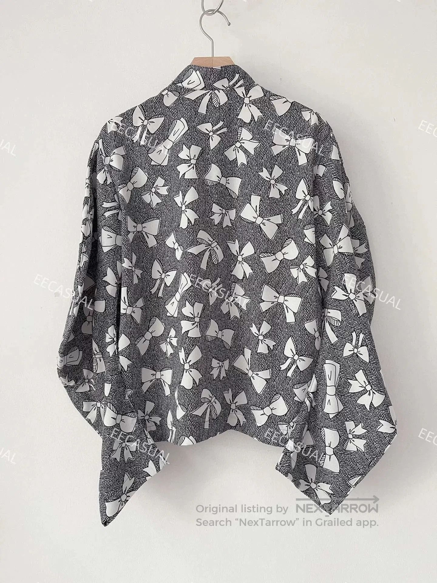 CDG by Comme des Garcons CDG Tricot Black White Bow Top. Size XL / US 12-14 / IT 48-50 - 3 Thumbnail