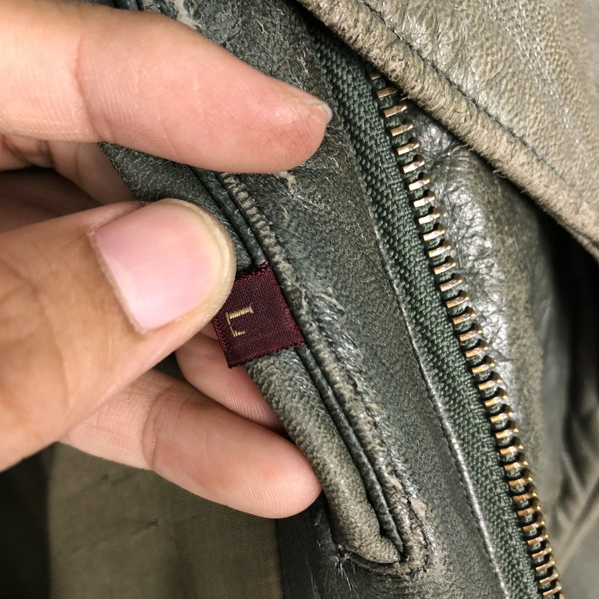 Japanese Brand 🔥VINTAGE BIKER LEATHER JACKET OLIVIER MASSUGER ISSEY MIYAKE Size US L / EU 52-54 / 3 - 19 Thumbnail