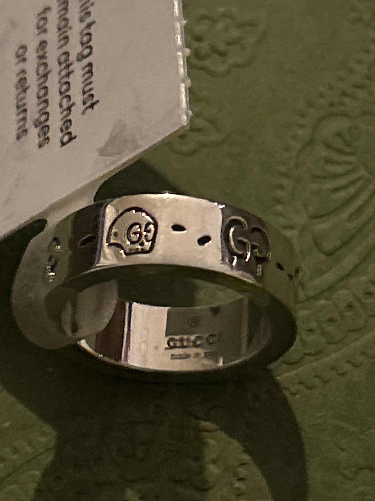 Gucci Gucci GG Ghost Costume Ring Silver Ag925 477932 Size ONE SIZE - 7 Thumbnail