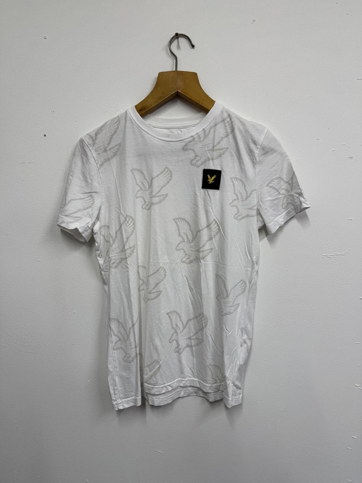 Lyle & Scott Lyle & Scott Children’s White Eagle Print T-Shirt Size US XXS / EU 40 - 1 Thumbnail