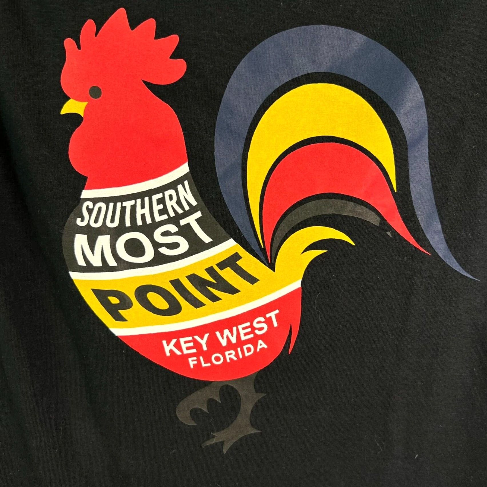 Vintage VINTAGE Key West T Shirt Men Shirt S Black 90s Florida USA Southern Most Point Rooster Graphic Print Crew Neck Short Sleeve Size US S / EU 44-46 / 1 - 2 Thumbnail