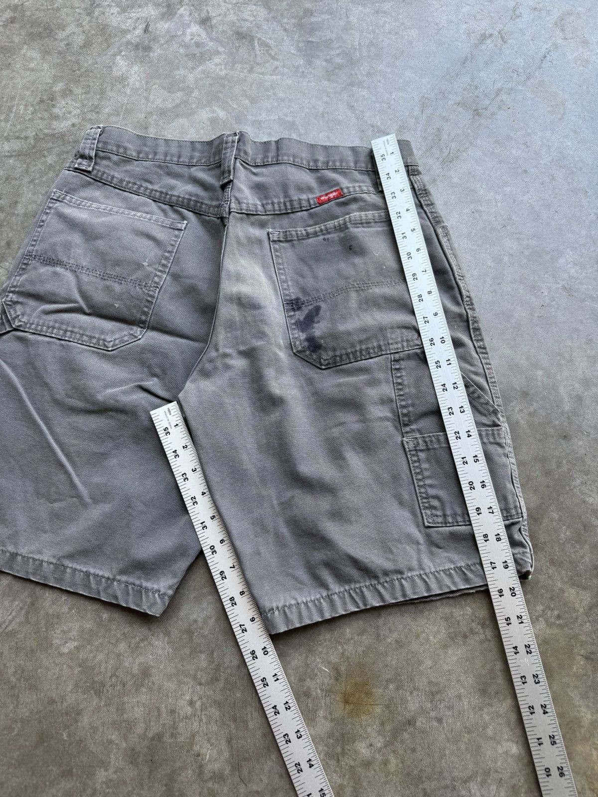 Wrangler Vintage 90’s/00’s Wrangler Workwear Carpenter Shorts Grn/Gry Size US 32 / EU 48 - 5 Thumbnail