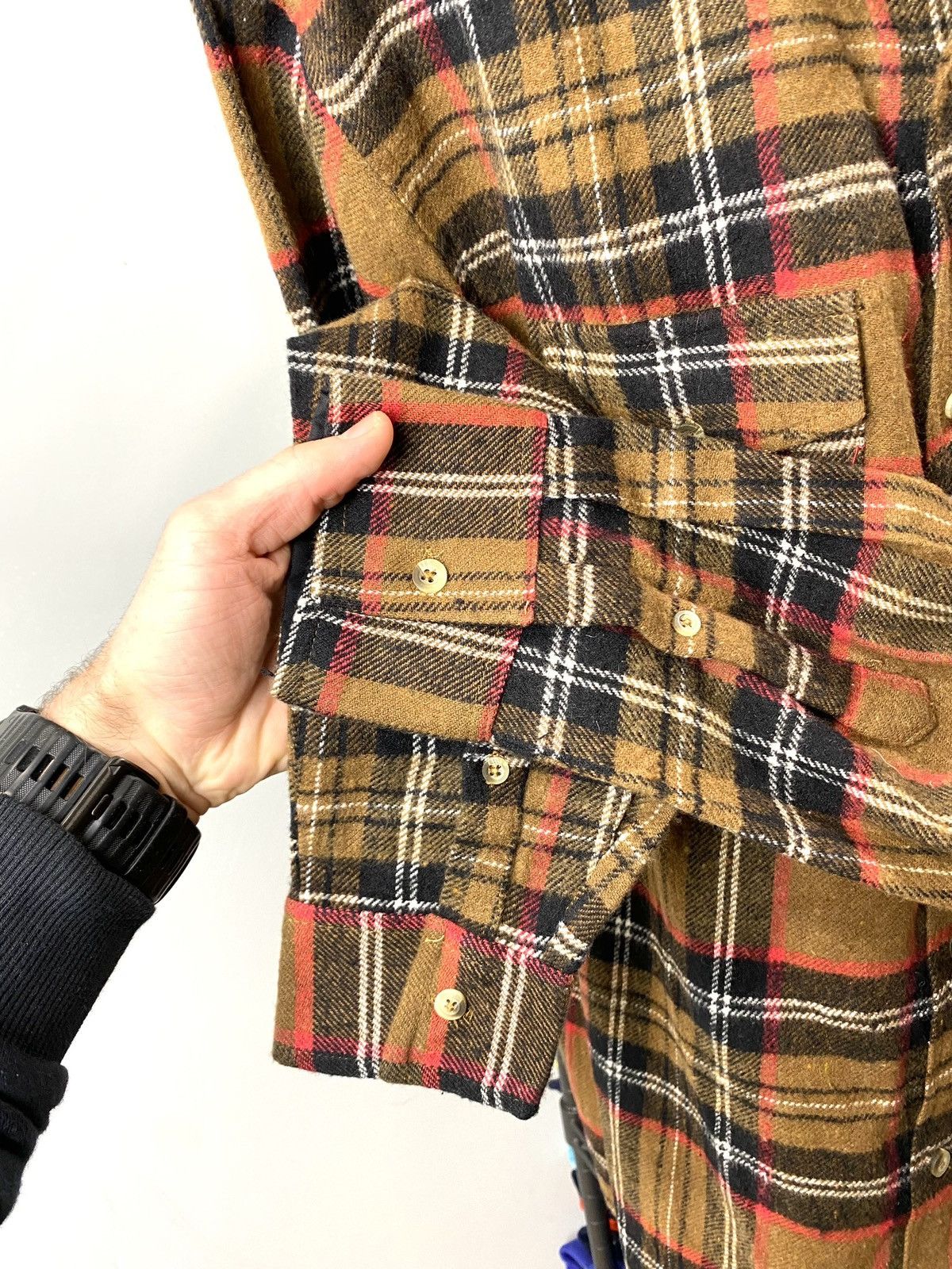 Other Design Travis Scott Brown Flannel Plaid Shirt Checkered Hype Size US L / EU 52-54 / 3 - 5 Thumbnail