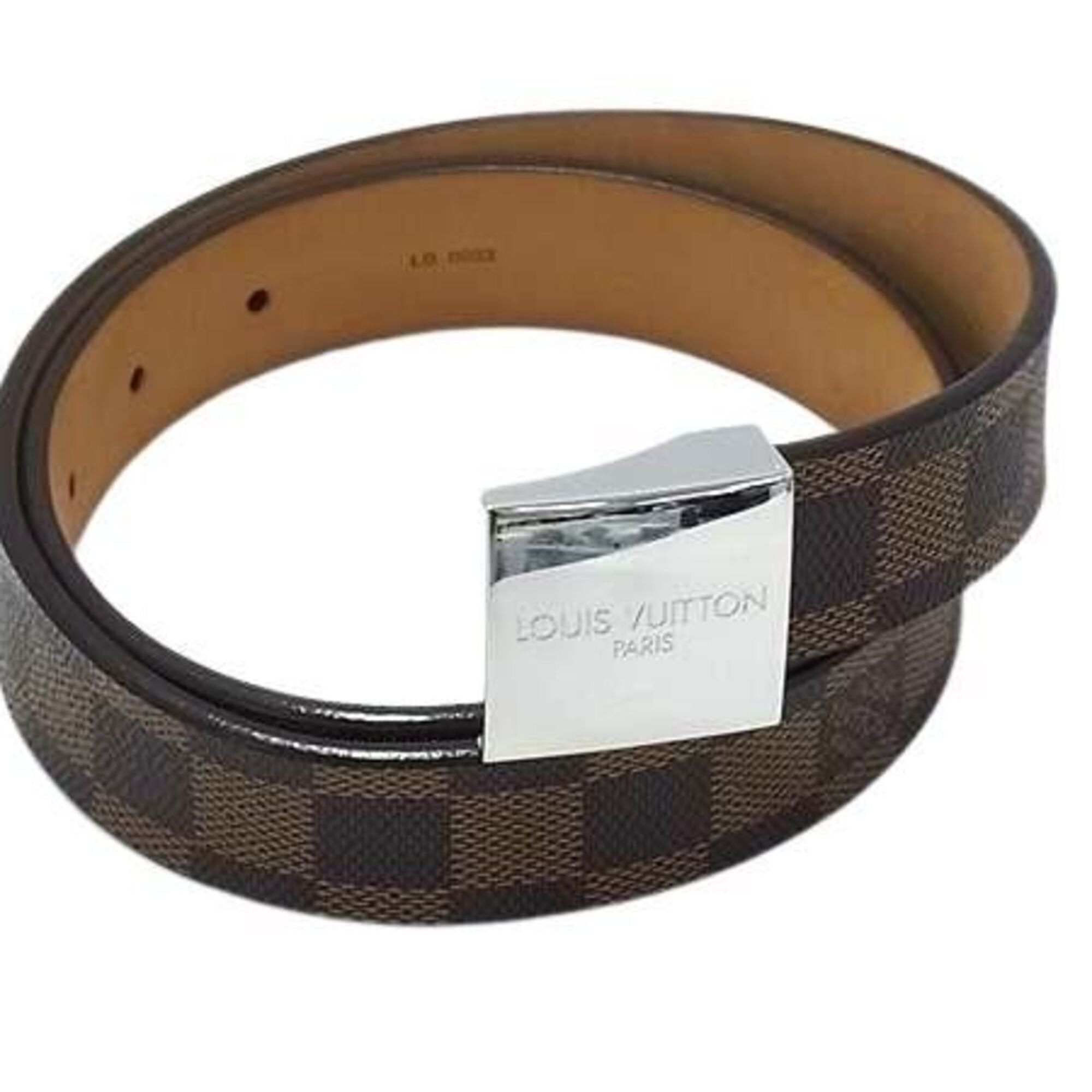 Louis Vuitton Louis Vuitton Damier Belt, Carrée M6803, Ebene PVC Leather, Unisex Size ONE SIZE - 1 Thumbnail