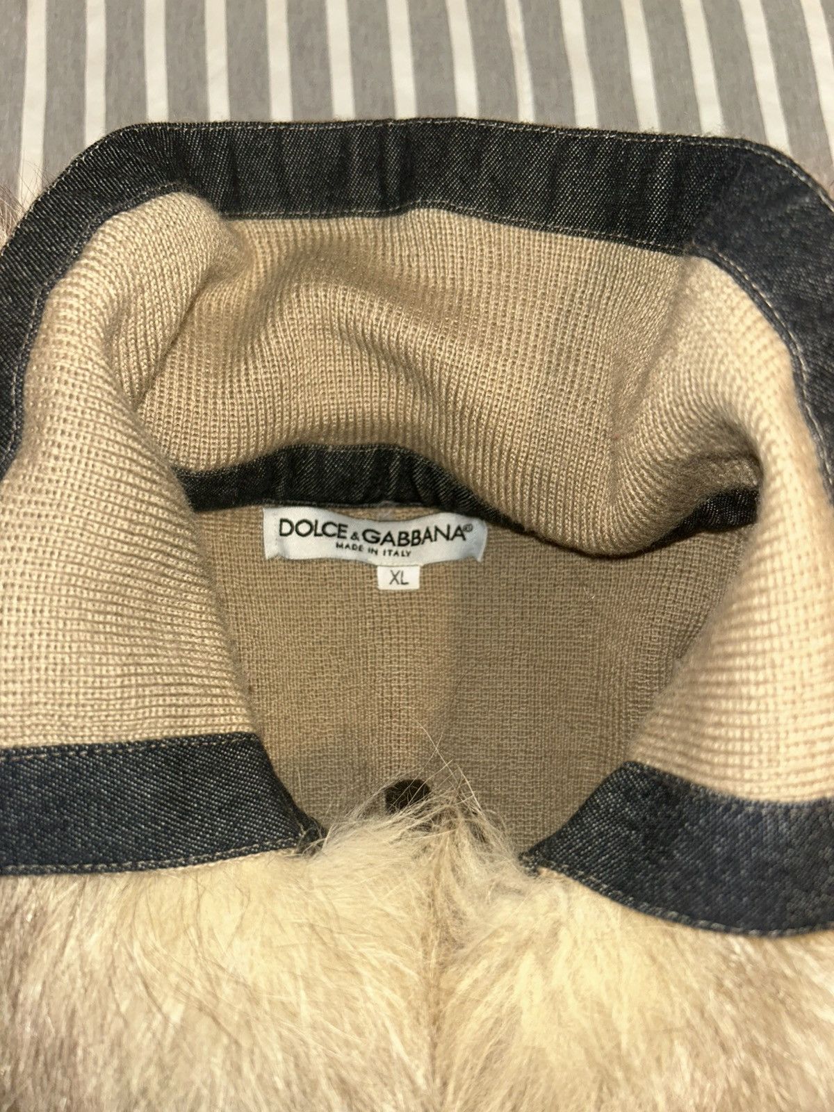 Dolce & Gabbana Dolce & Gabbana Beige Cardigan Size US XL / EU 56 / 4 - 4 Thumbnail